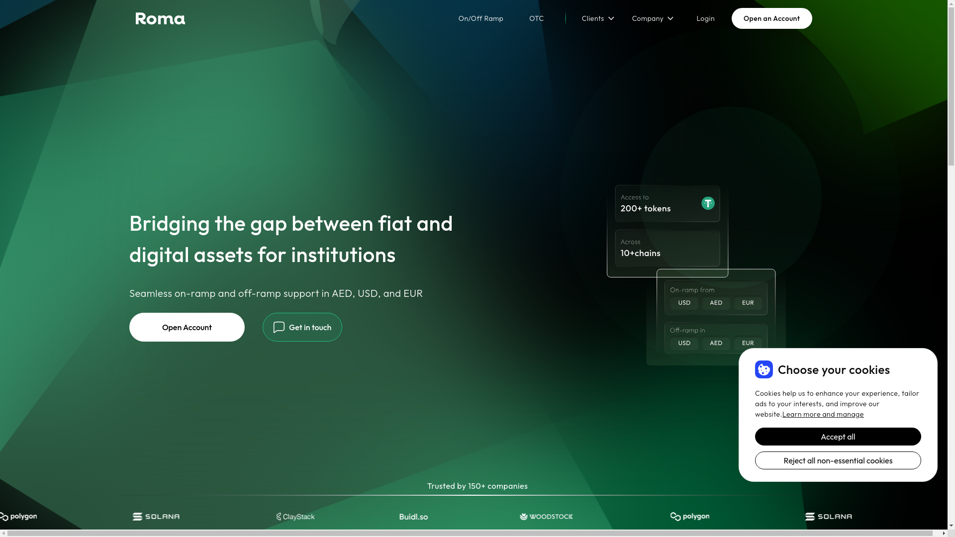 website screenshot of https://roma-landing.pages.dev/