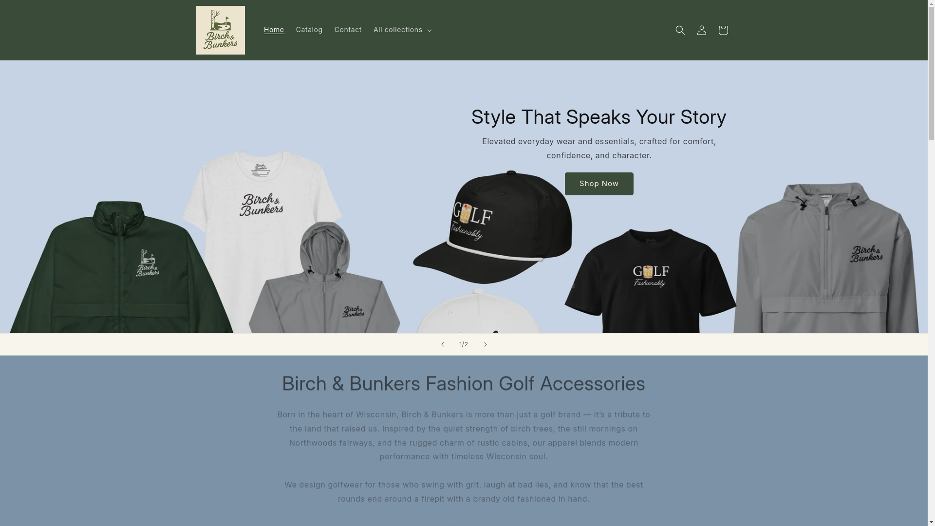 website screenshot of https://birchbunkers.com/