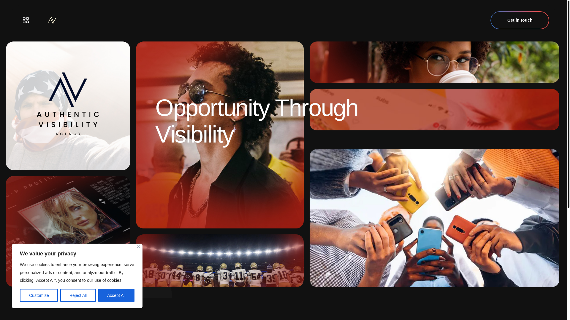 website screenshot of https://avagency.us/