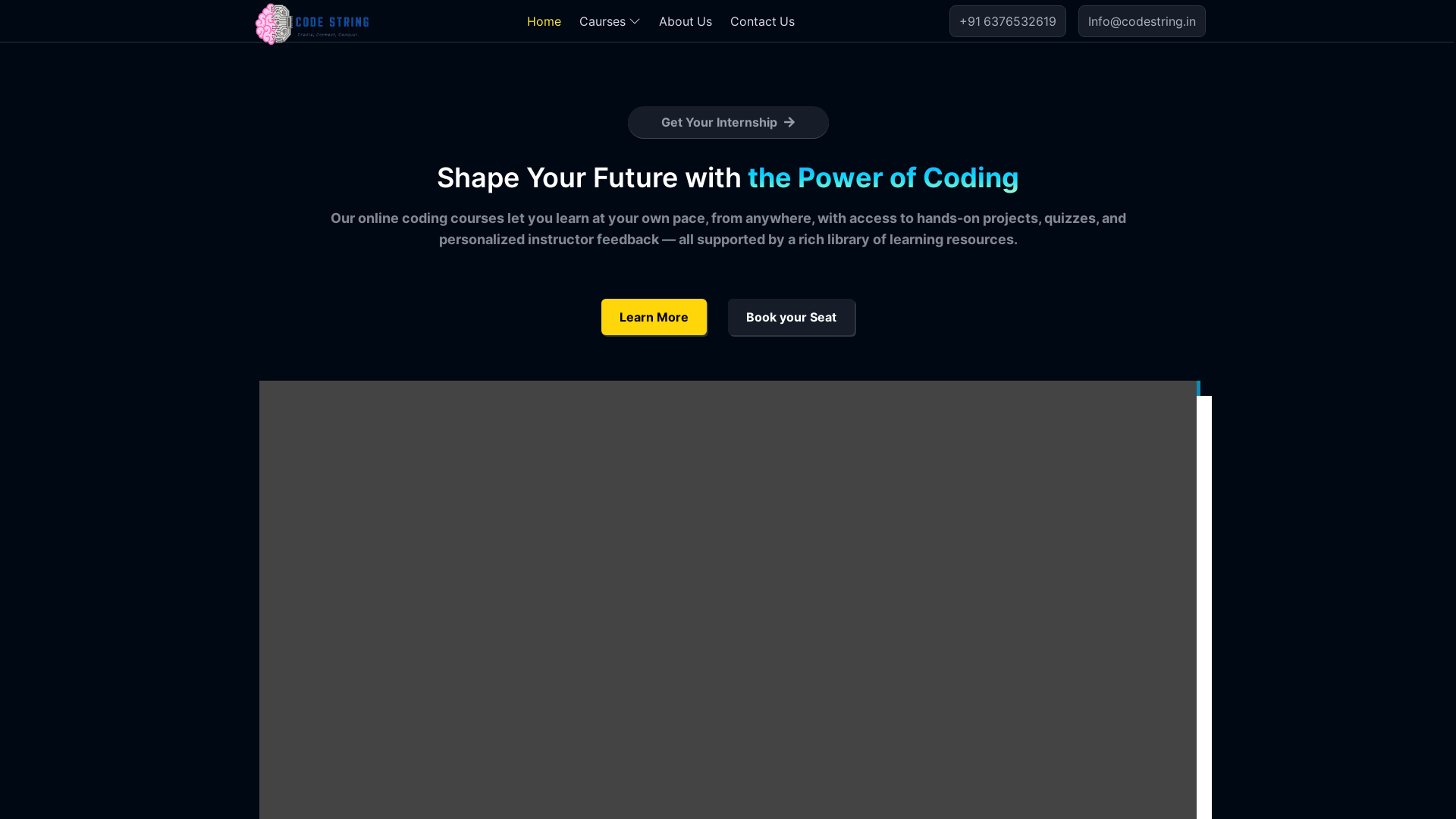 website screenshot of https://codestring-react-new2.pages.dev/