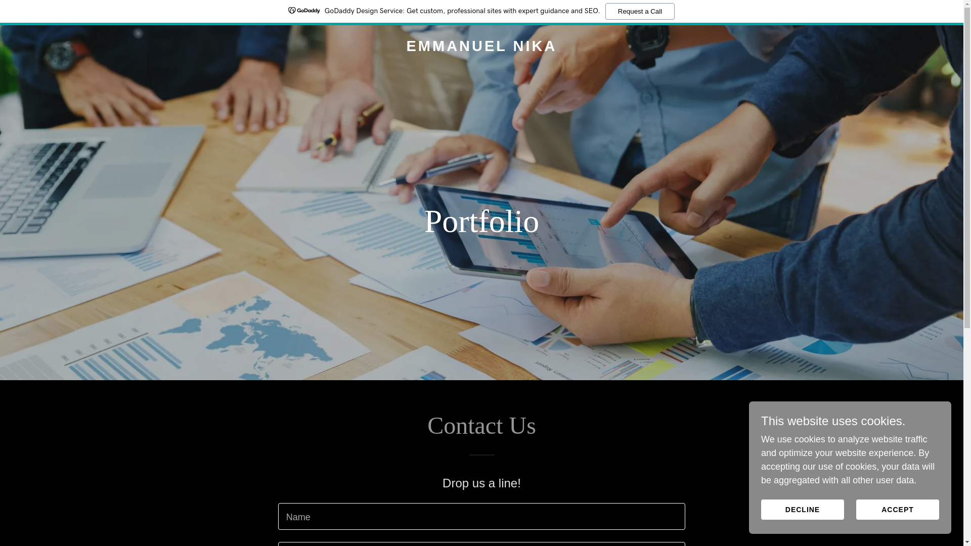 website screenshot of https://emmanuelnika.com/
