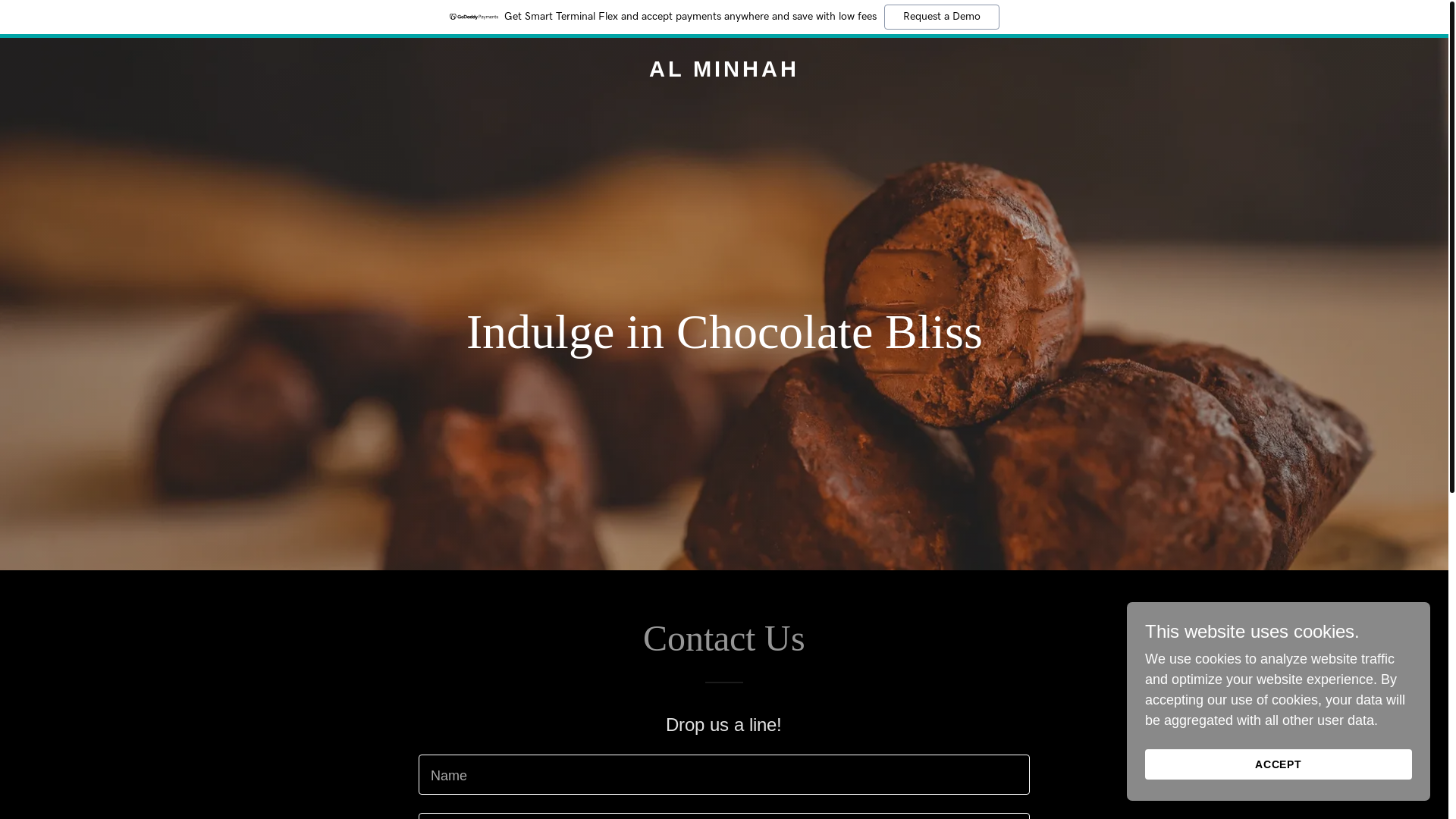 website screenshot of https://alminhah.com/