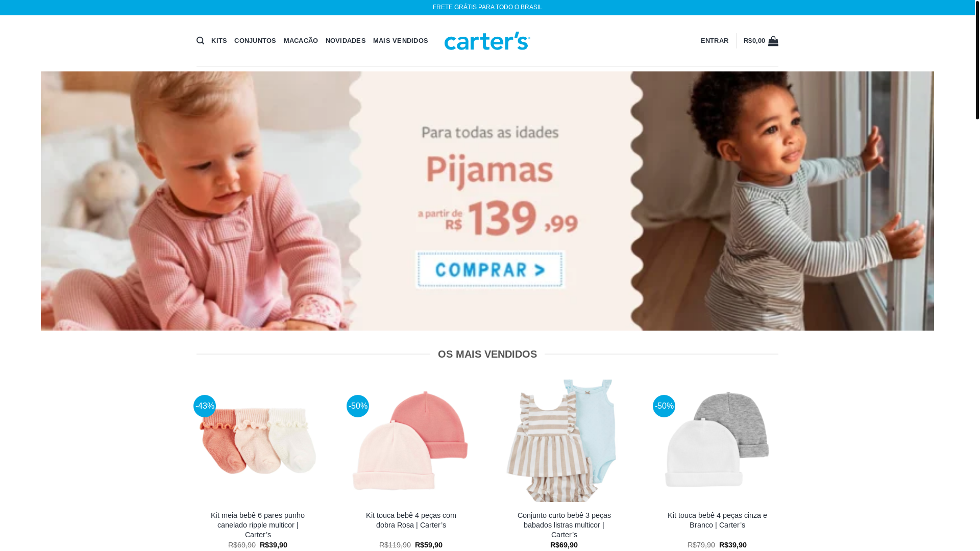 website screenshot of https://loja-carters.com.br/