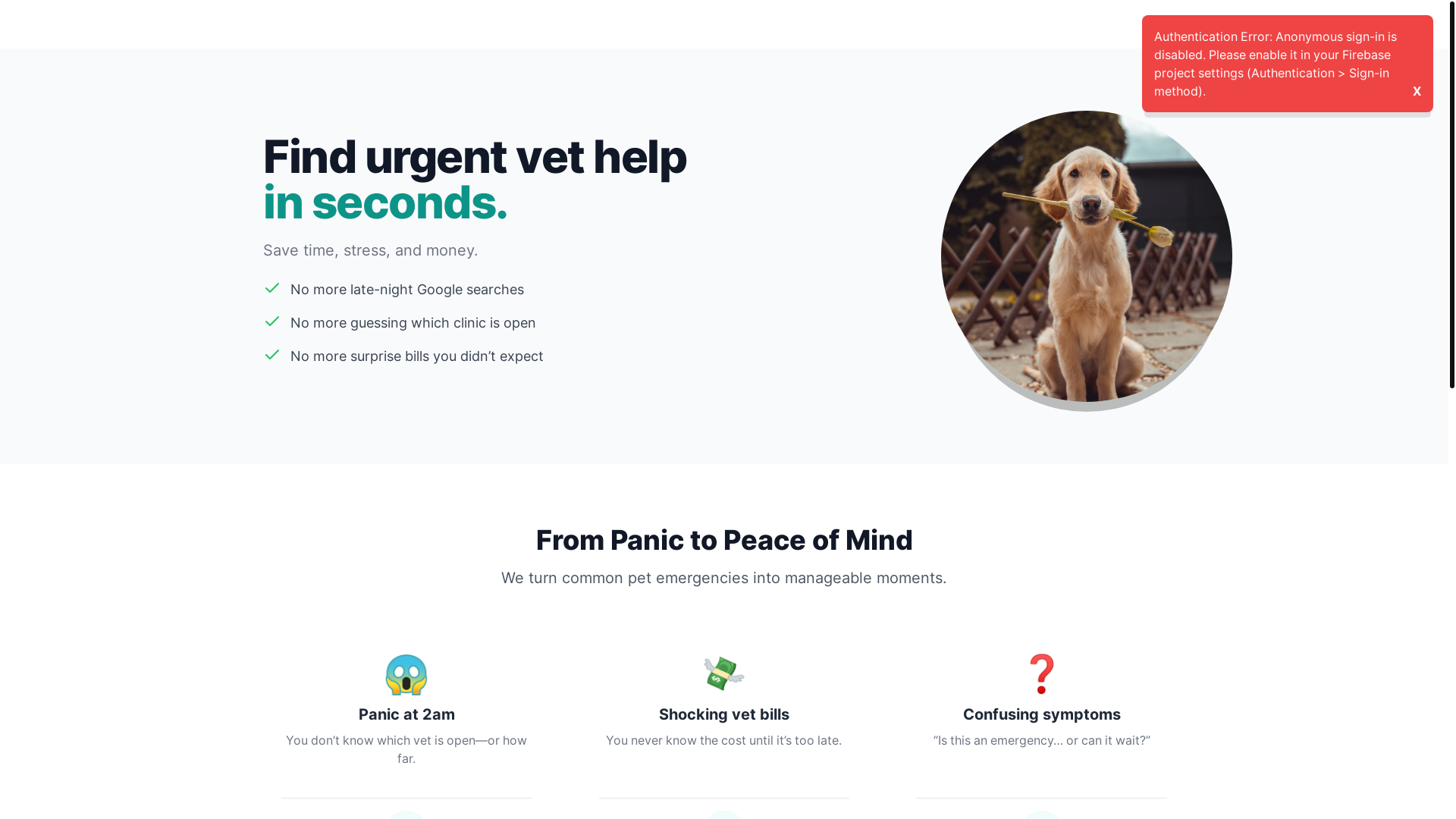 website screenshot of https://petpulsecare.com/