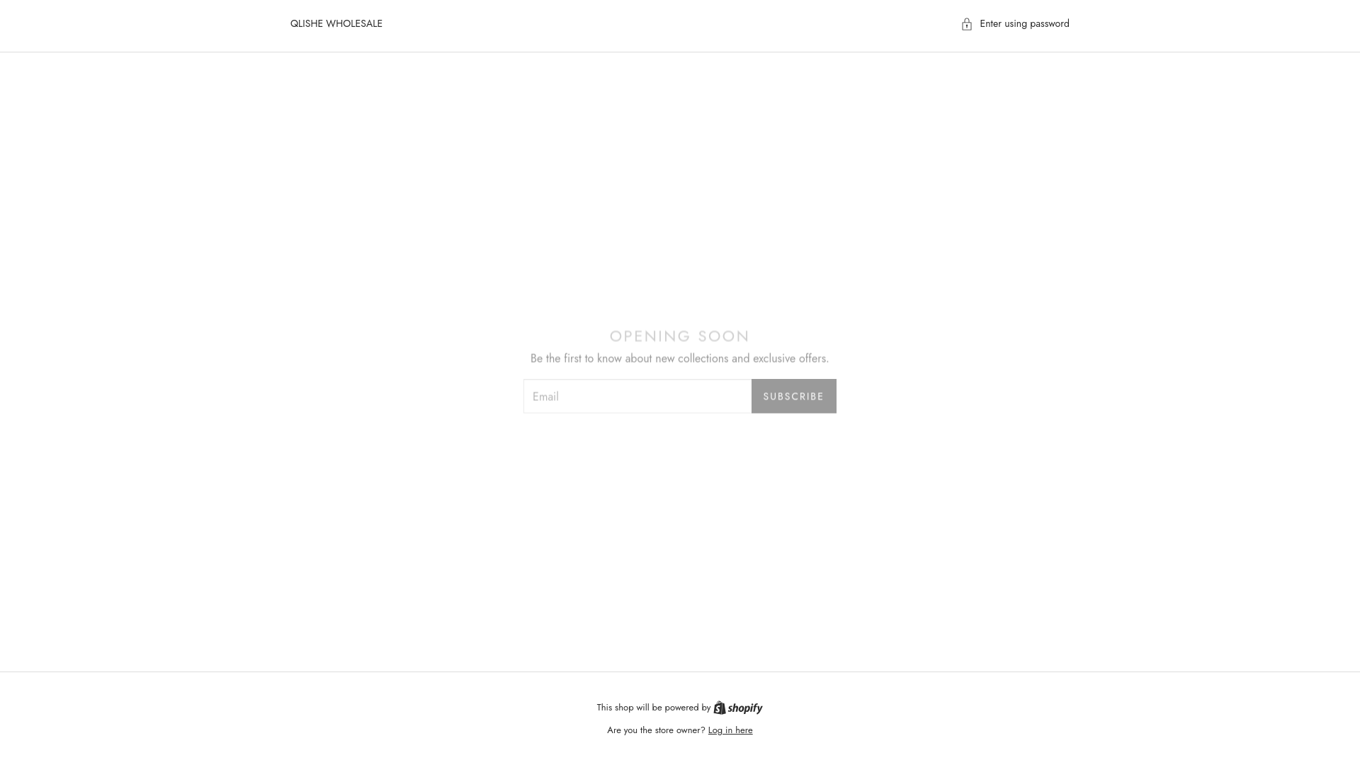 website screenshot of https://qlishewholesale.com/