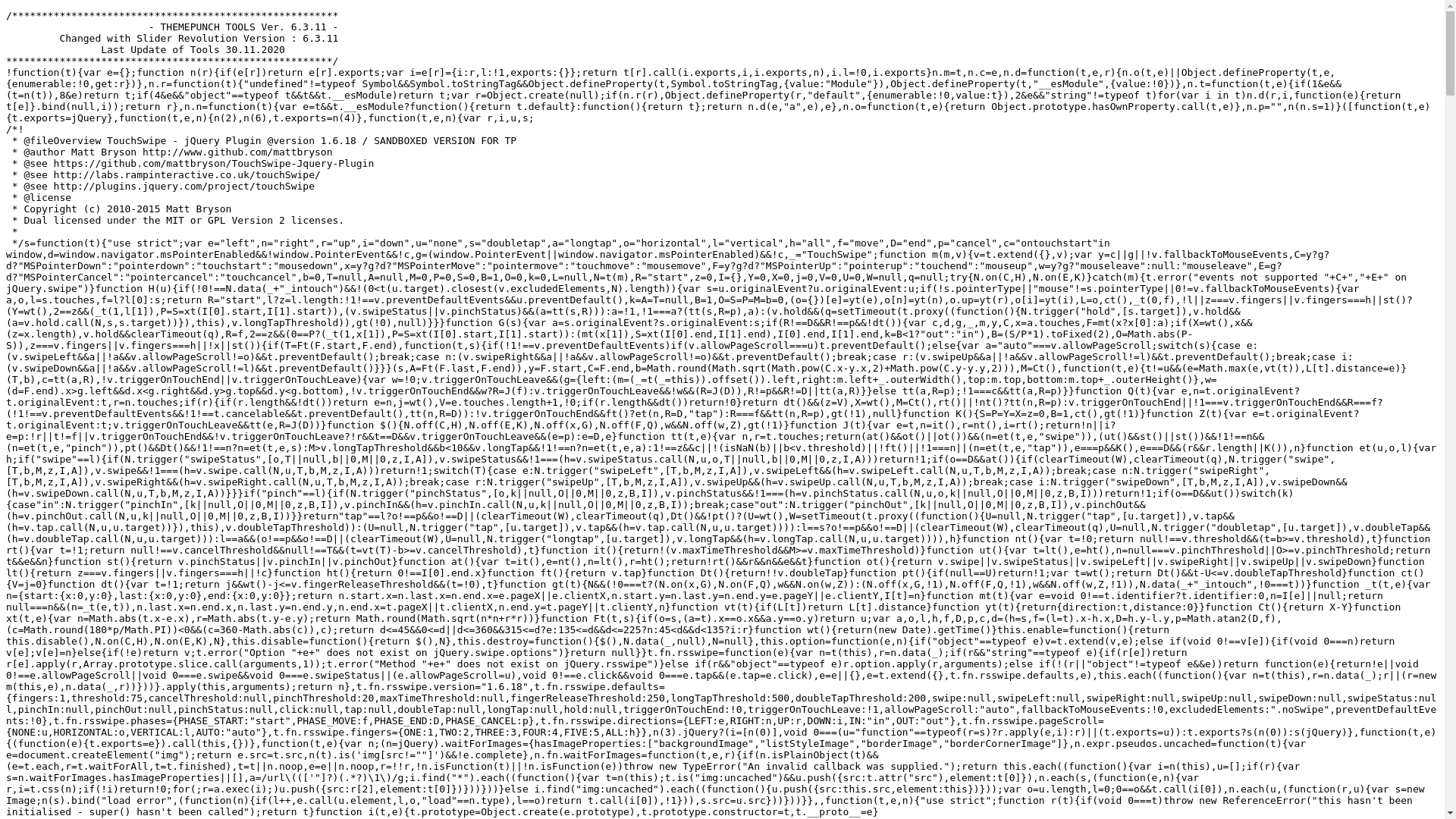 website screenshot of https://zzjzhnk.ba/wp-content/plugins/revslider/public/assets/js/rbtools.min.js?ver=6.3.4