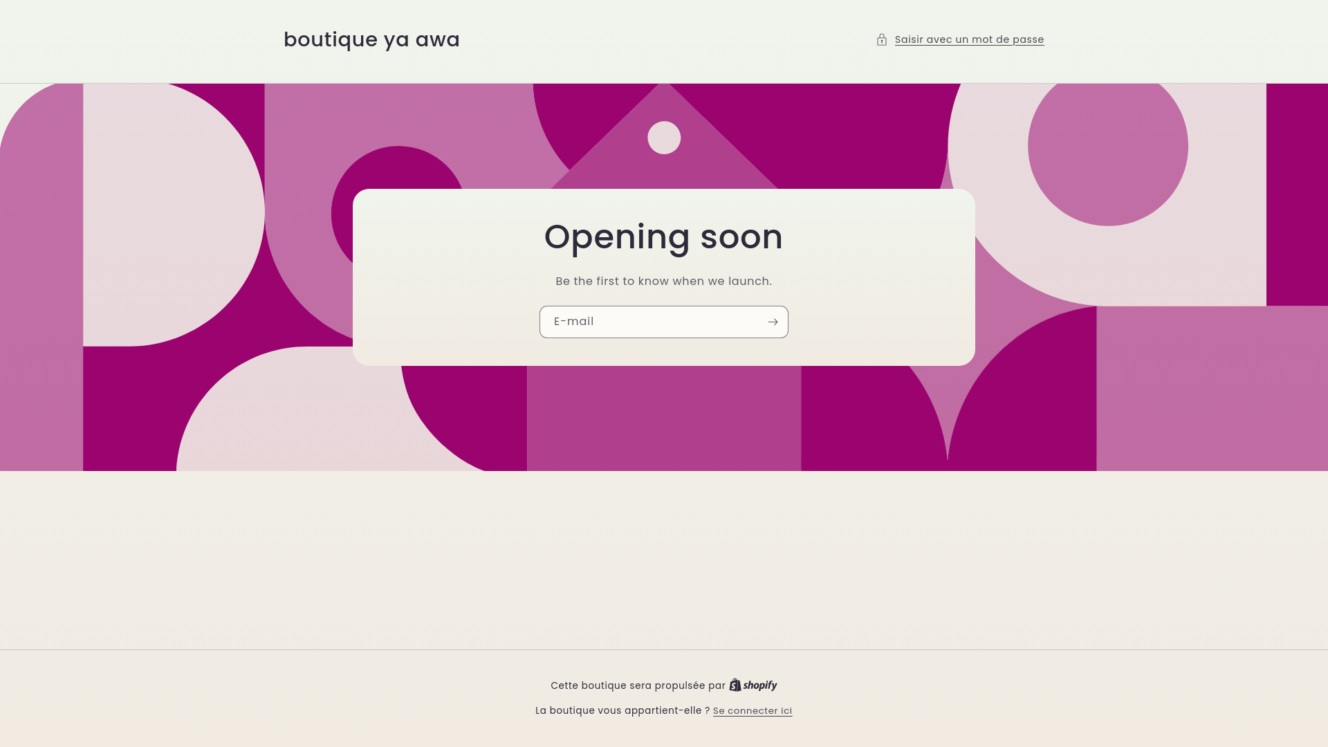 website screenshot of https://boutiqueyaawa.com/