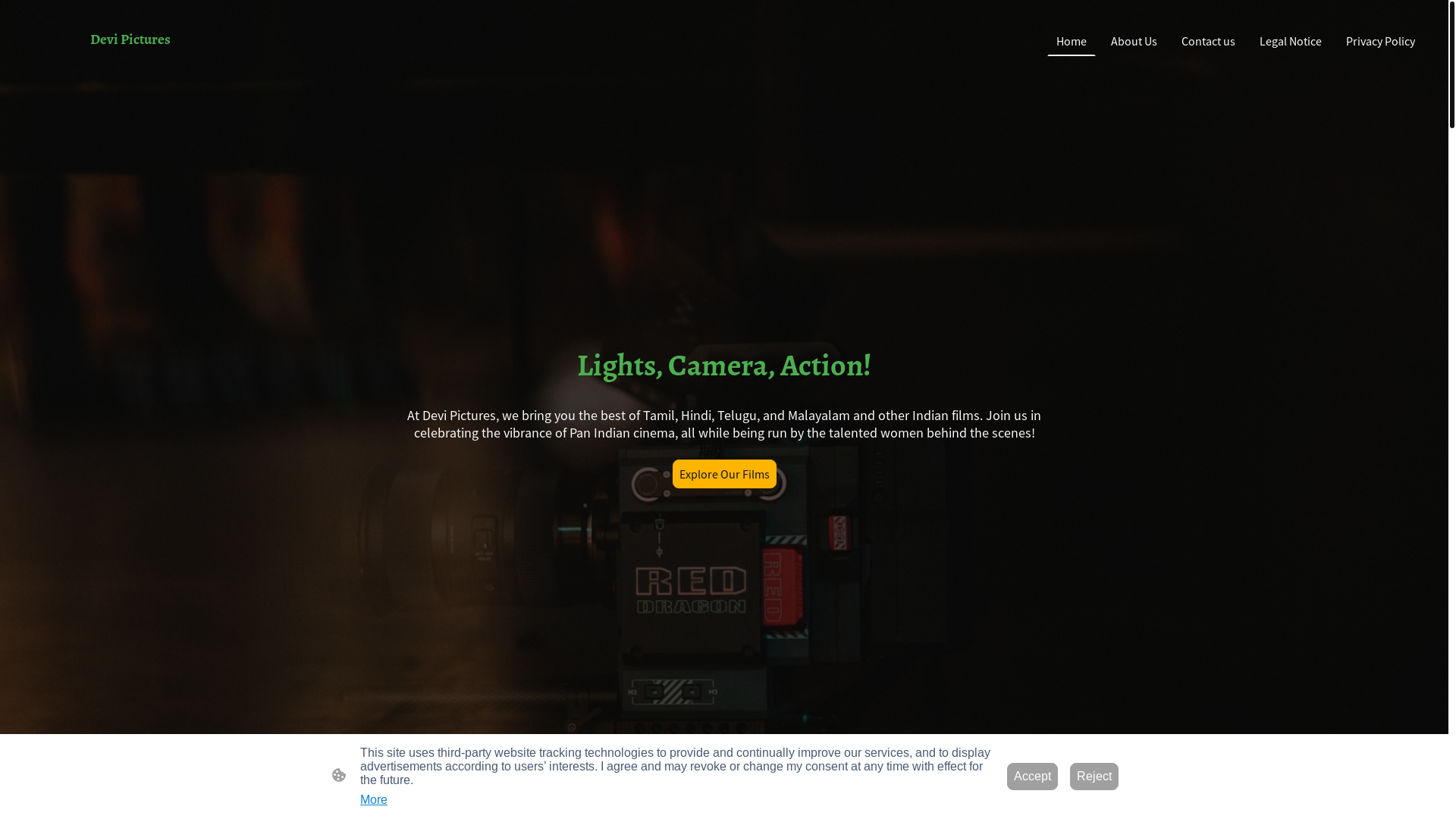 website screenshot of https://devipictures.com/