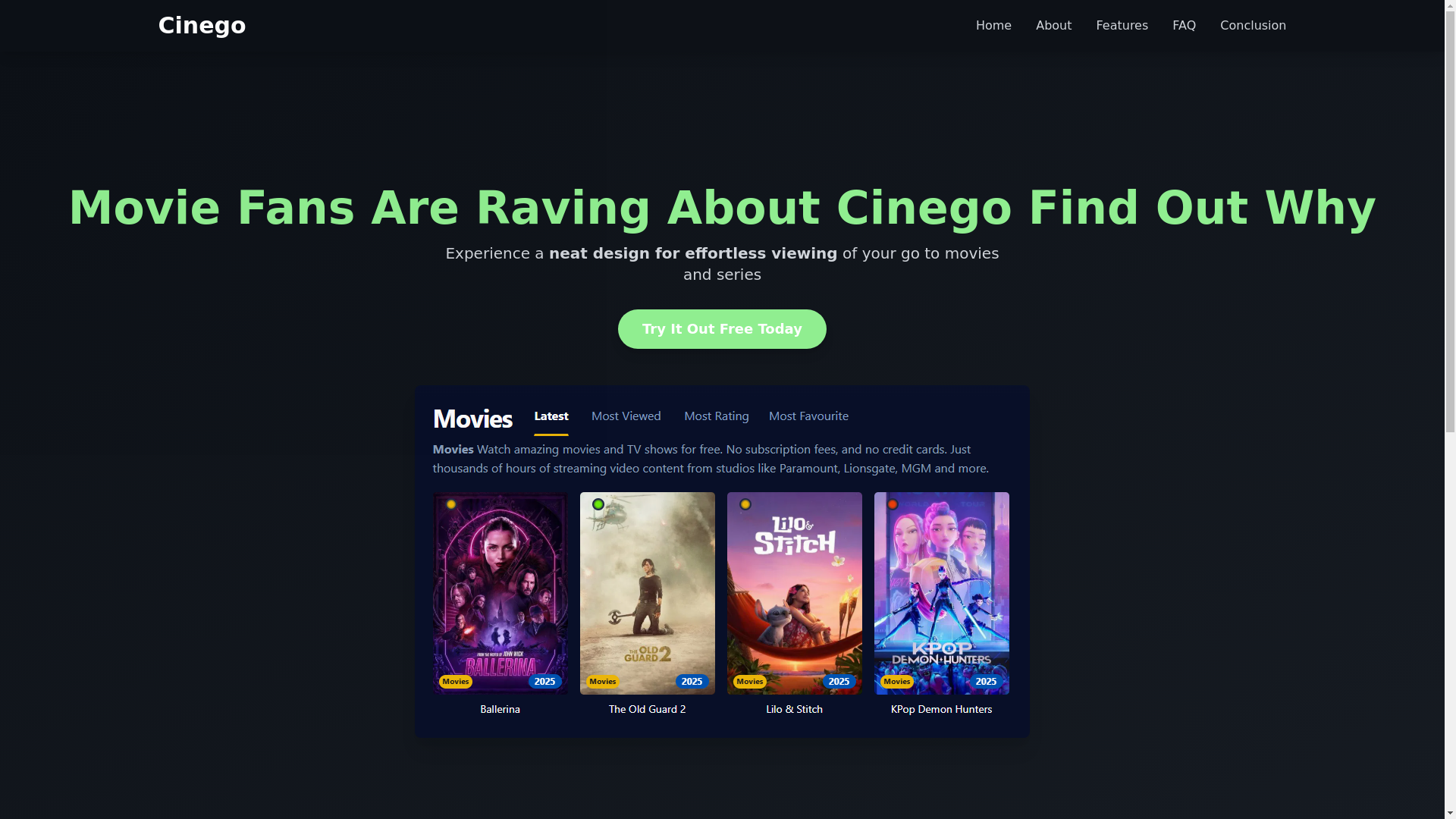 website screenshot of https://cinego-045k.pages.dev/