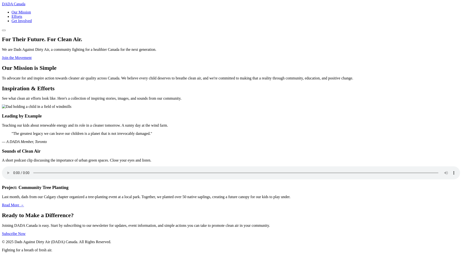 website screenshot of https://dadacanada2026.pages.dev/