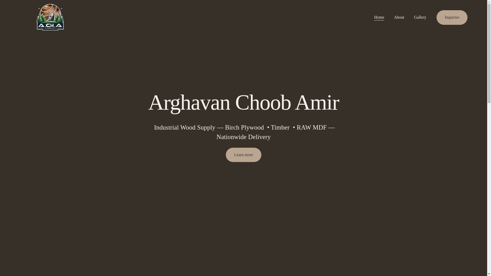 website screenshot of https://arghavanchoob.com/