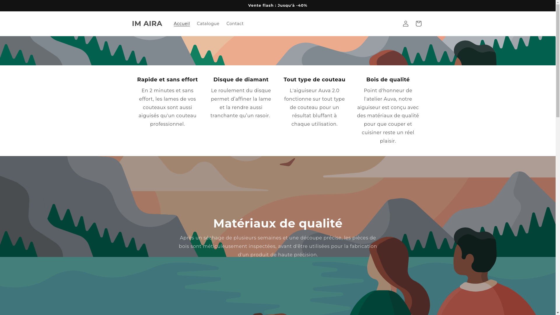 website screenshot of https://helloimaira.com/