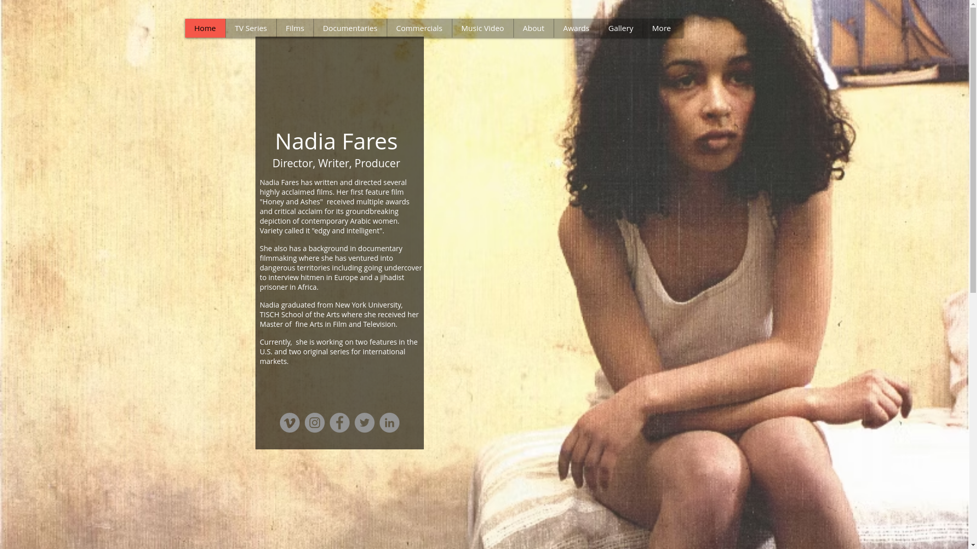 website screenshot of https://nadiafaresdirector.com/