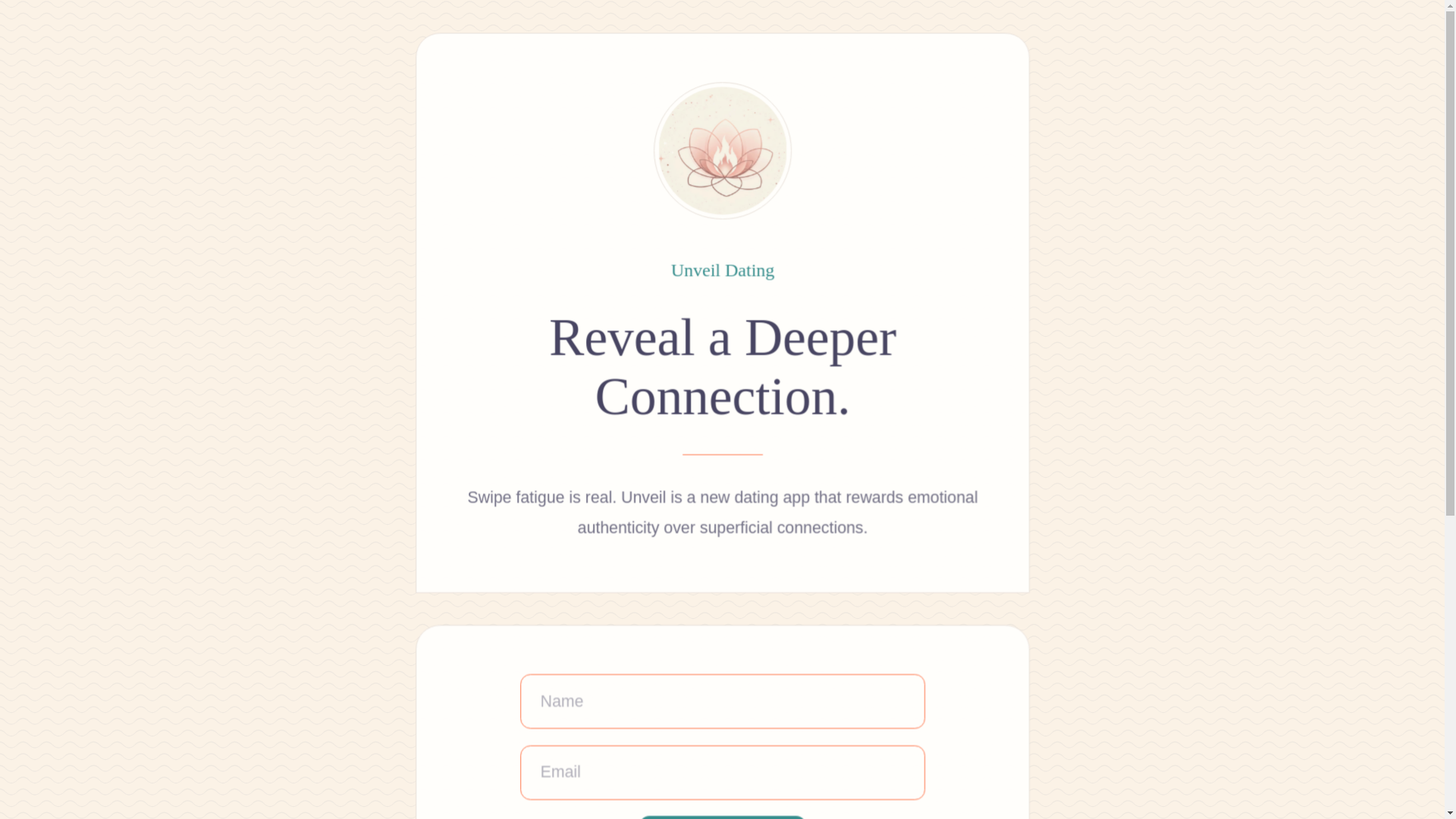 website screenshot of https://unveildating.com/