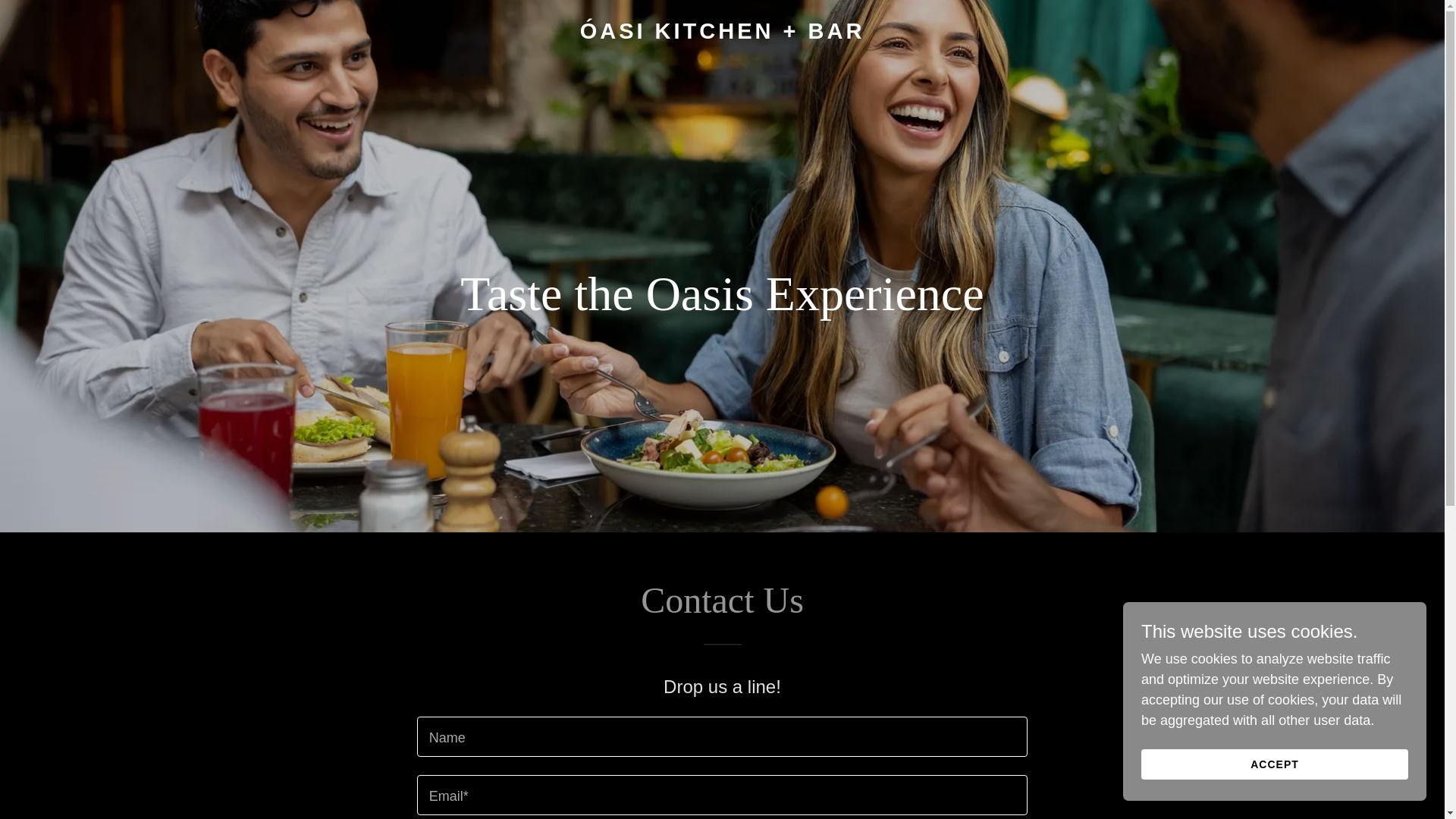 website screenshot of https://oasikitchen.net/