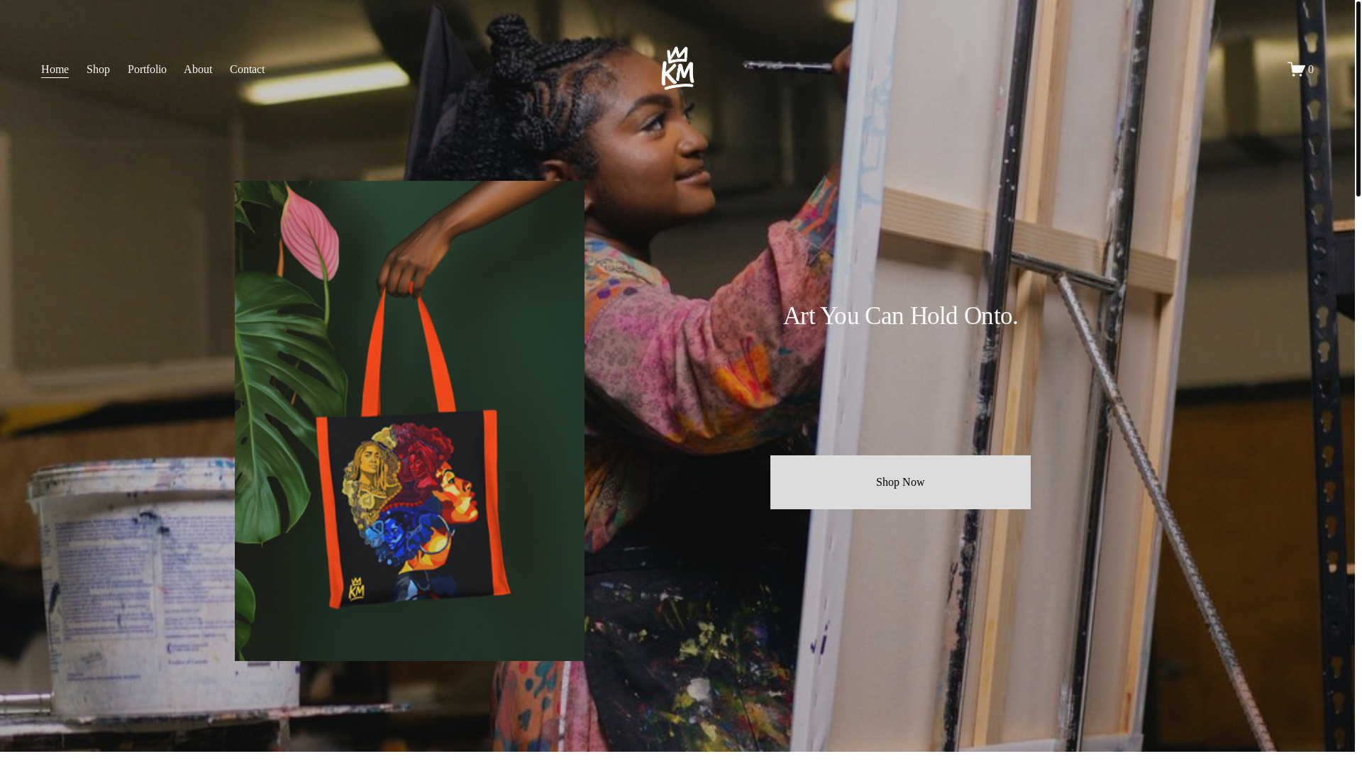 website screenshot of https://artkaitlynmurray.com/