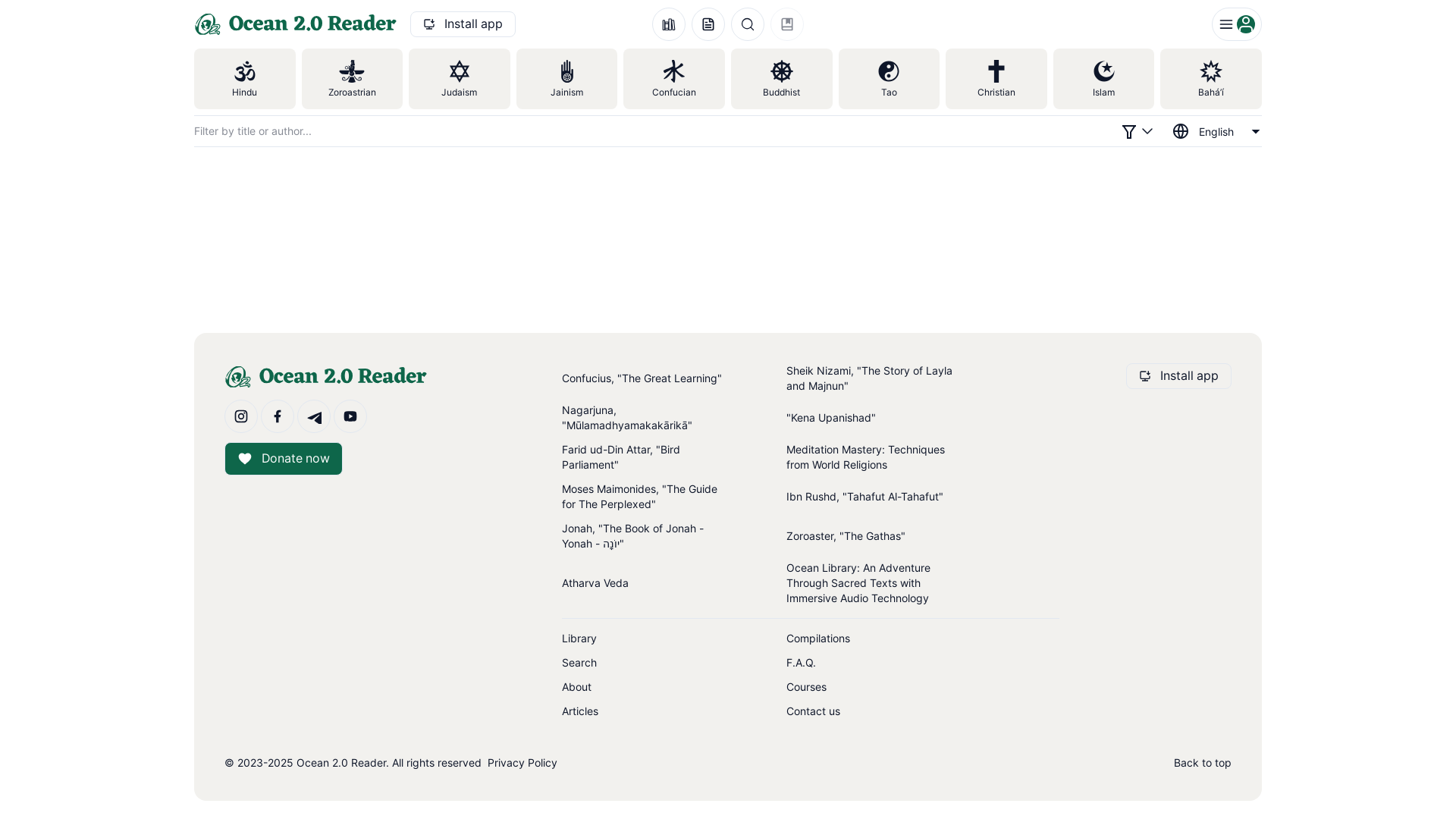 website screenshot of https://oceanlibrary.pages.dev/