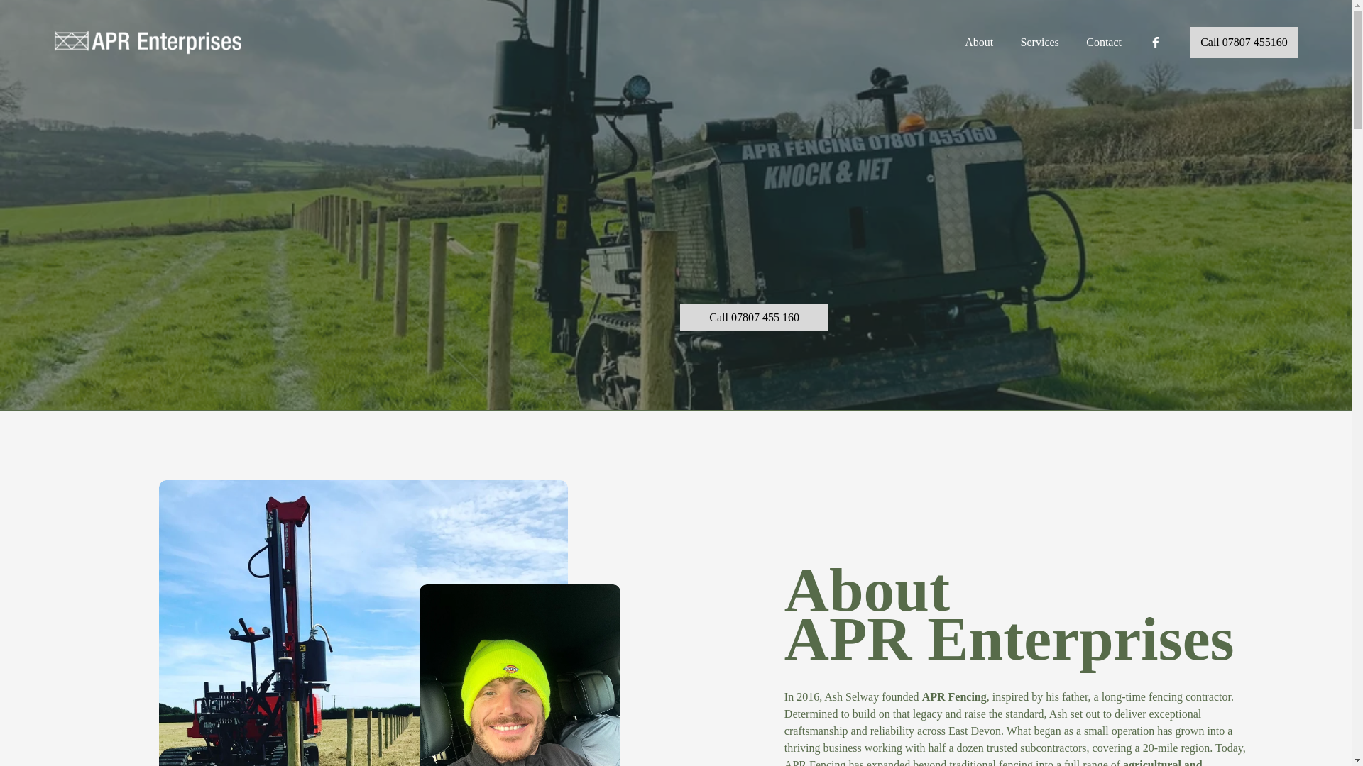 website screenshot of https://aprenterprises.co.uk/