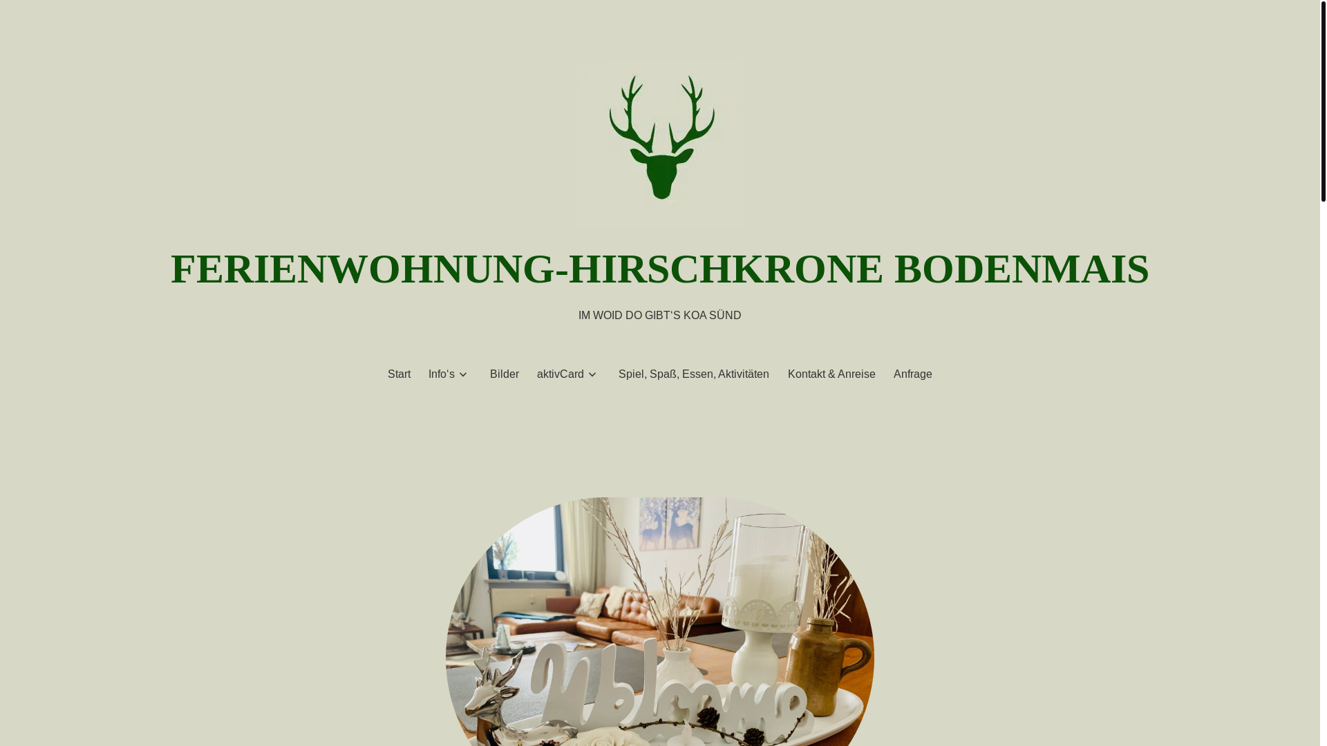 website screenshot of https://ferienwohnung-hirschkrone.de/