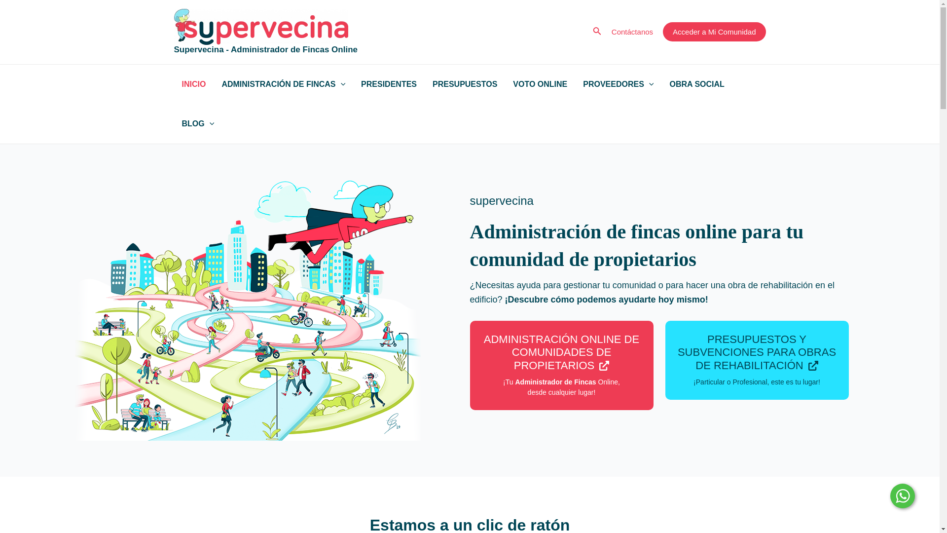 website screenshot of https://supervecina.pages.dev/