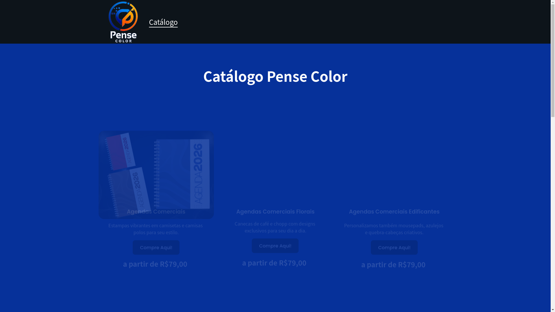 website screenshot of https://graficapensecolor.com.br/