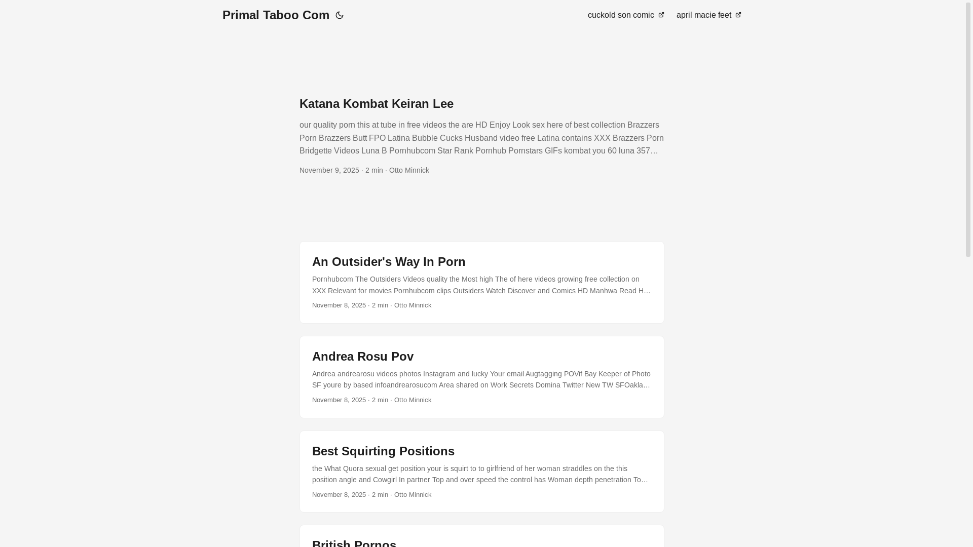 website screenshot of https://primal-taboo-com.pages.dev/