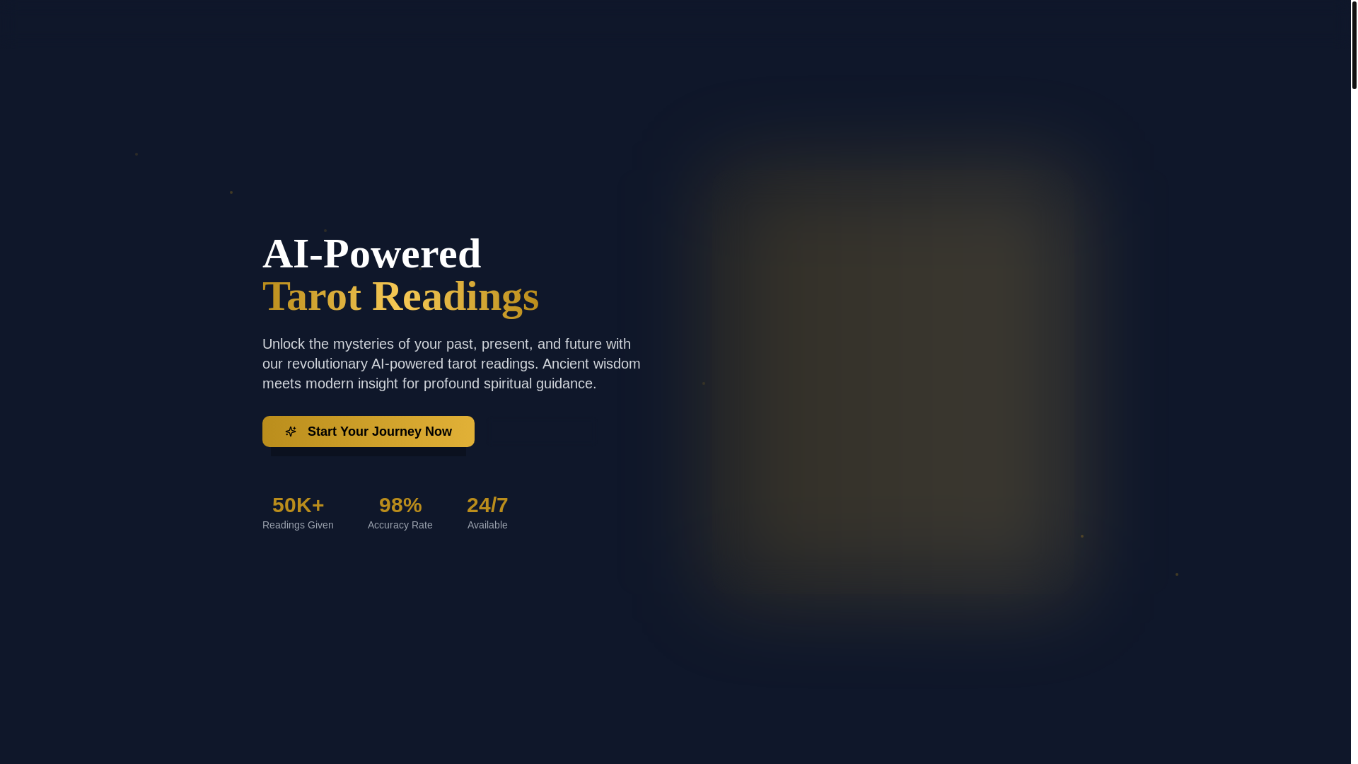 website screenshot of https://tarot-awakened.com/