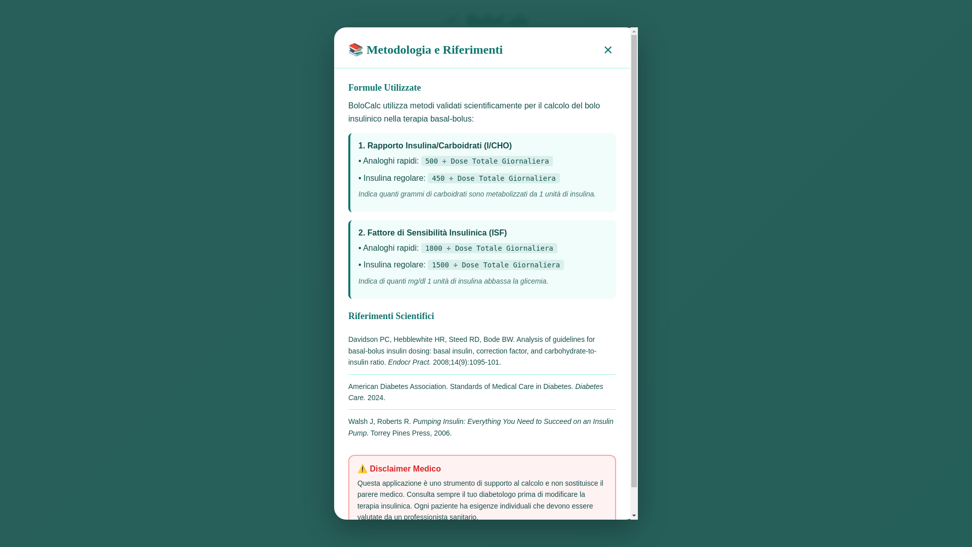 website screenshot of https://bolocalc.it/