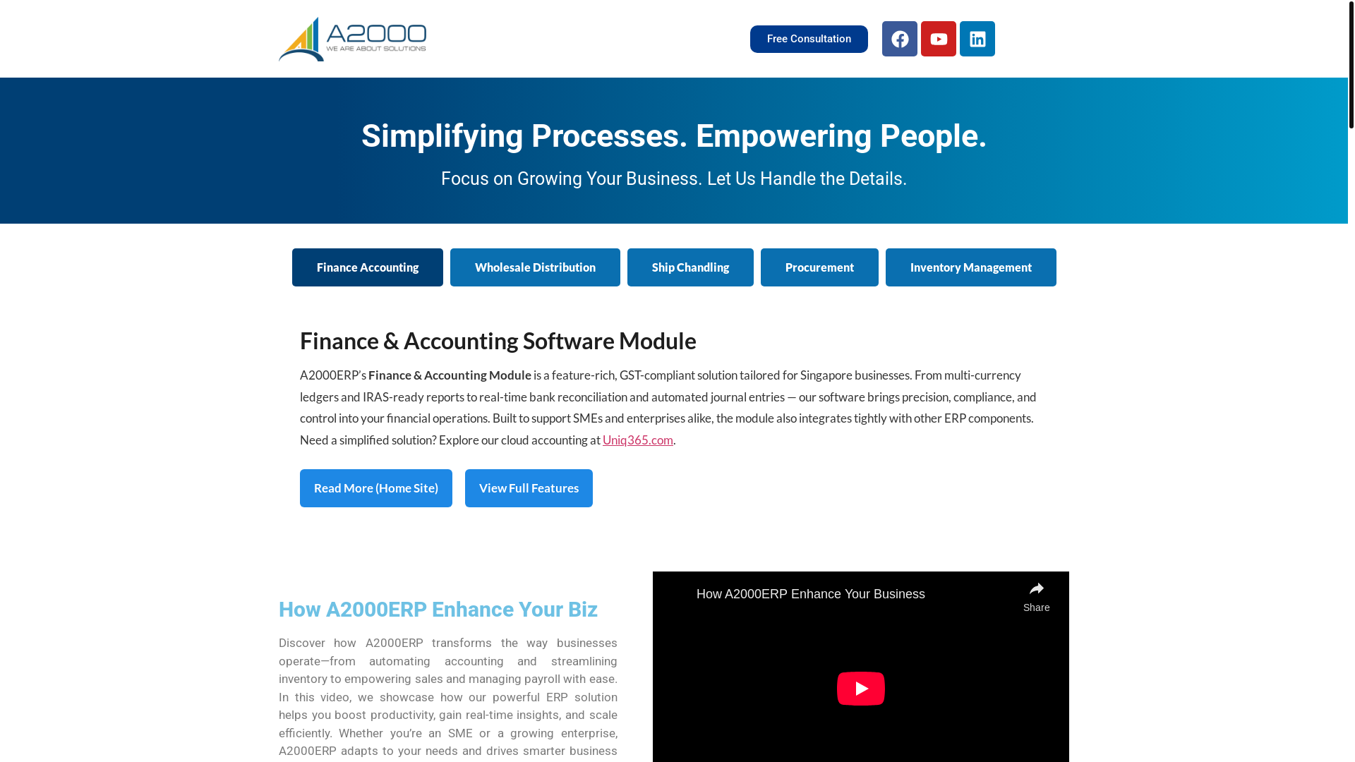 website screenshot of https://a2000tech.com/