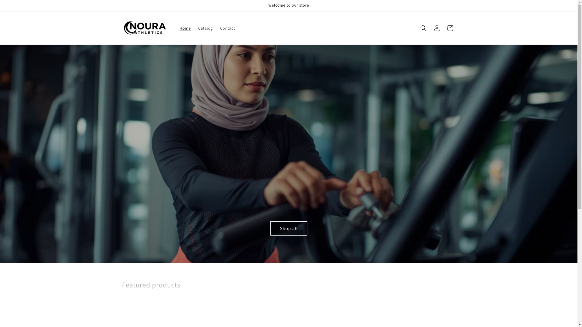 website screenshot of https://nouraathletics.com/