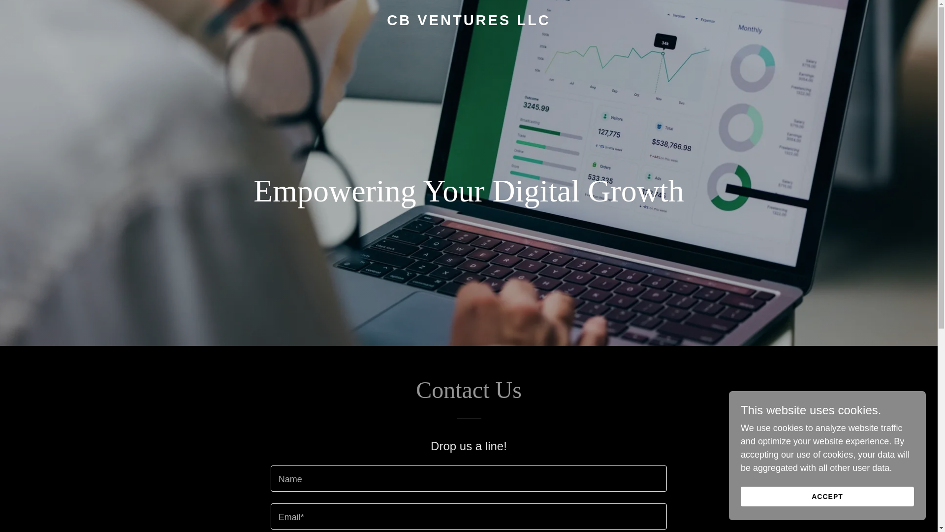 website screenshot of https://cbventuresbusiness.com/
