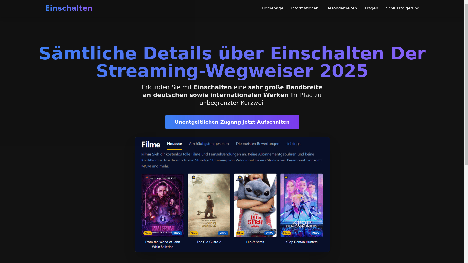 website screenshot of https://einschalten-qms3.pages.dev/