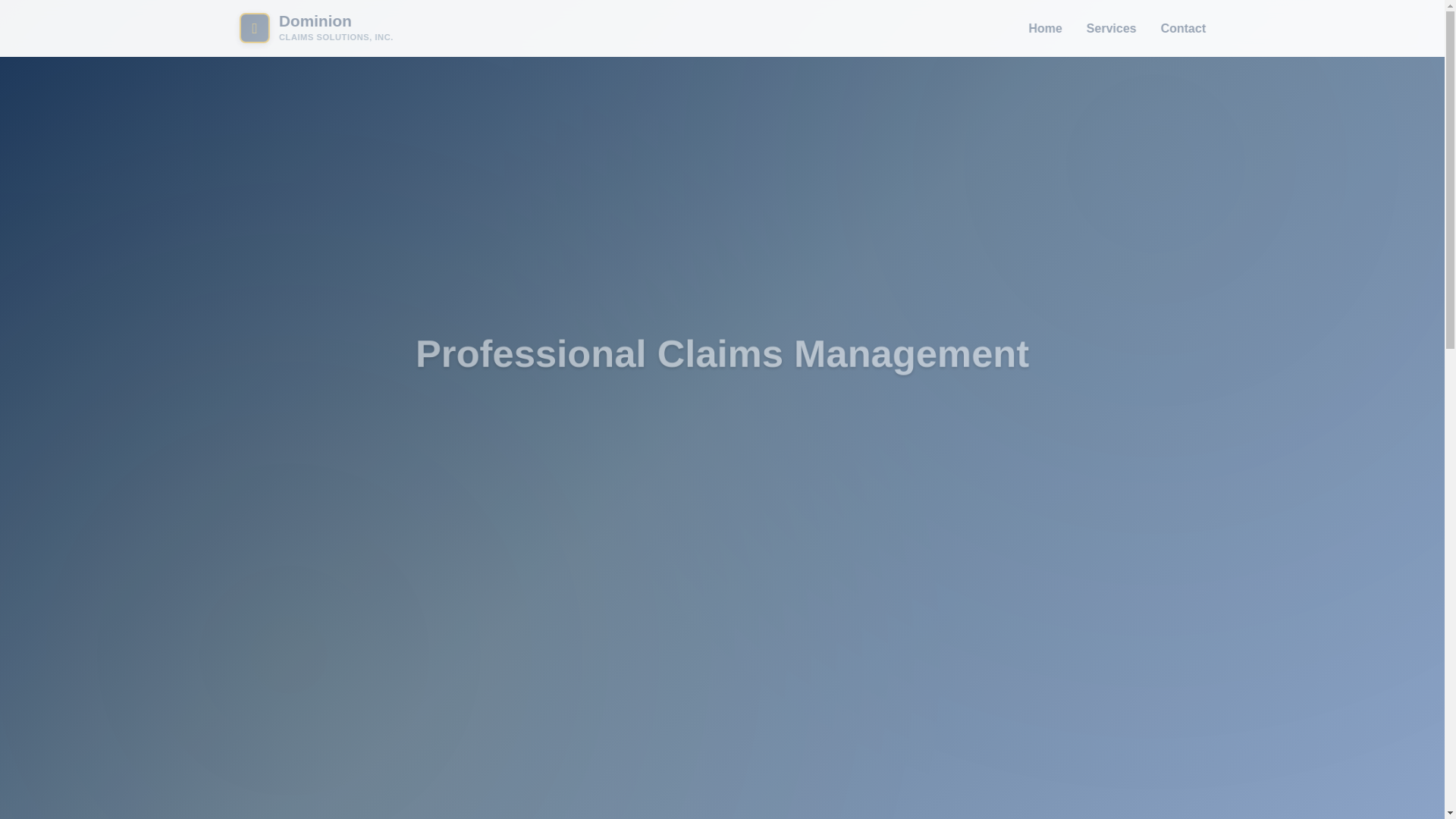 website screenshot of https://dominionclaims-com.pages.dev/