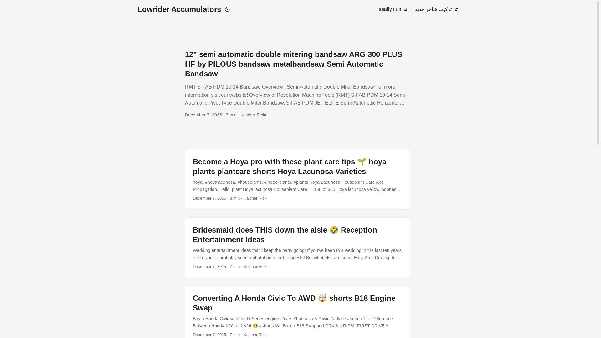 website screenshot of https://lowrideraccumulators.pages.dev/