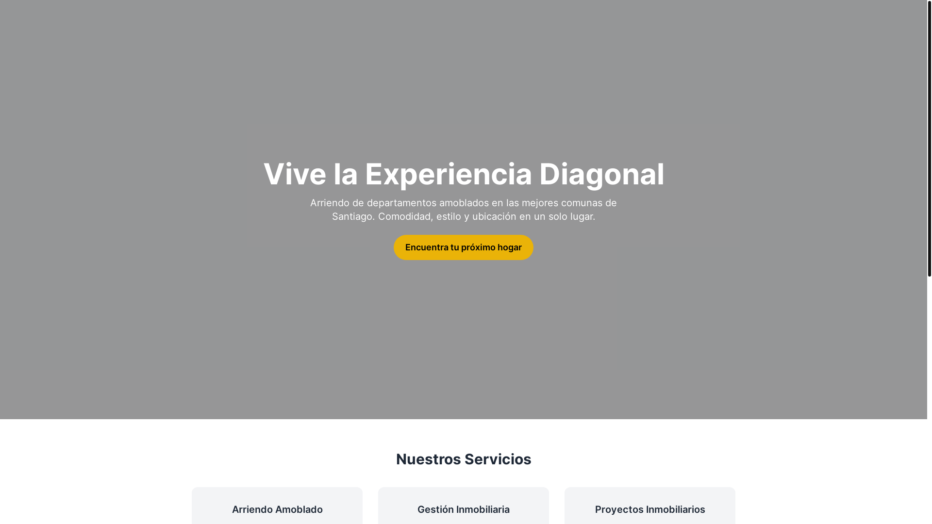 website screenshot of https://idiagonal.cl/