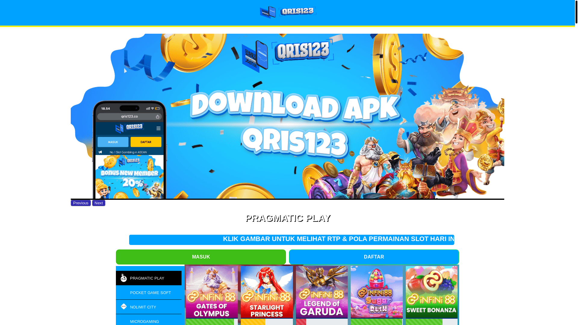 website screenshot of https://qris123-rtp-c0e.pages.dev/