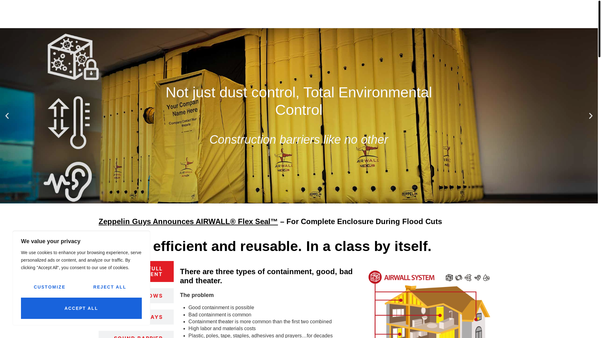 website screenshot of https://zeppelinguysteam.com/