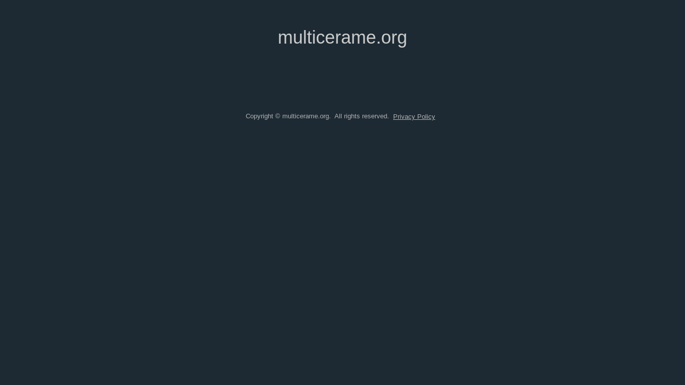 website screenshot of https://multicerame.org/