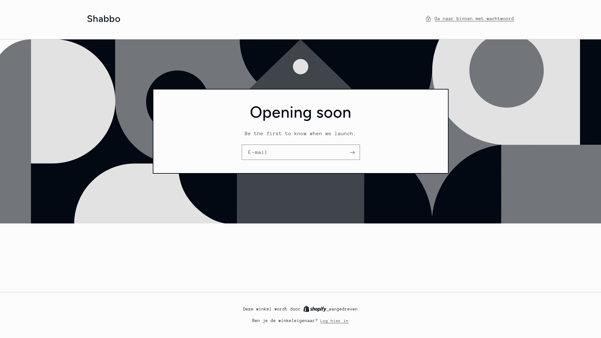 website screenshot of https://shabbo.nl/