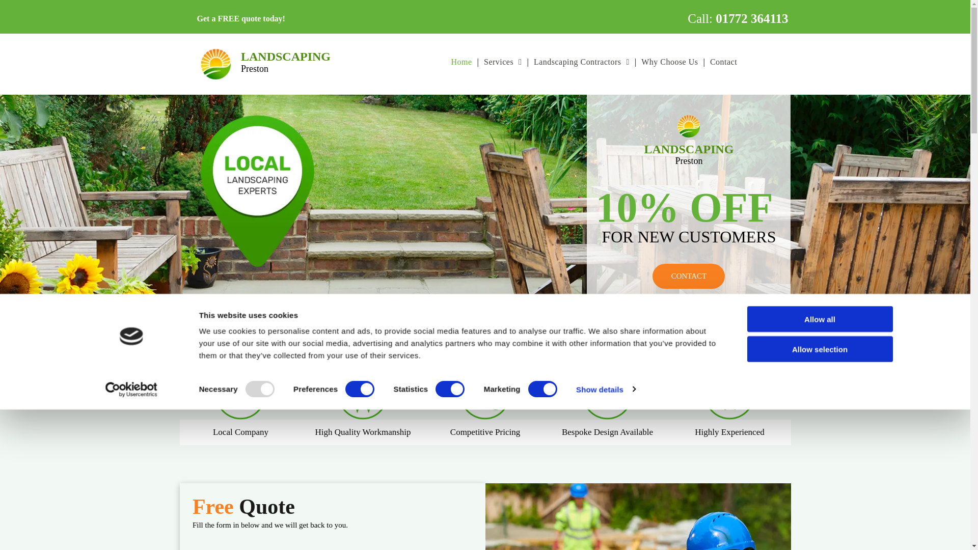 website screenshot of https://lrlandscapingpreston.co.uk/