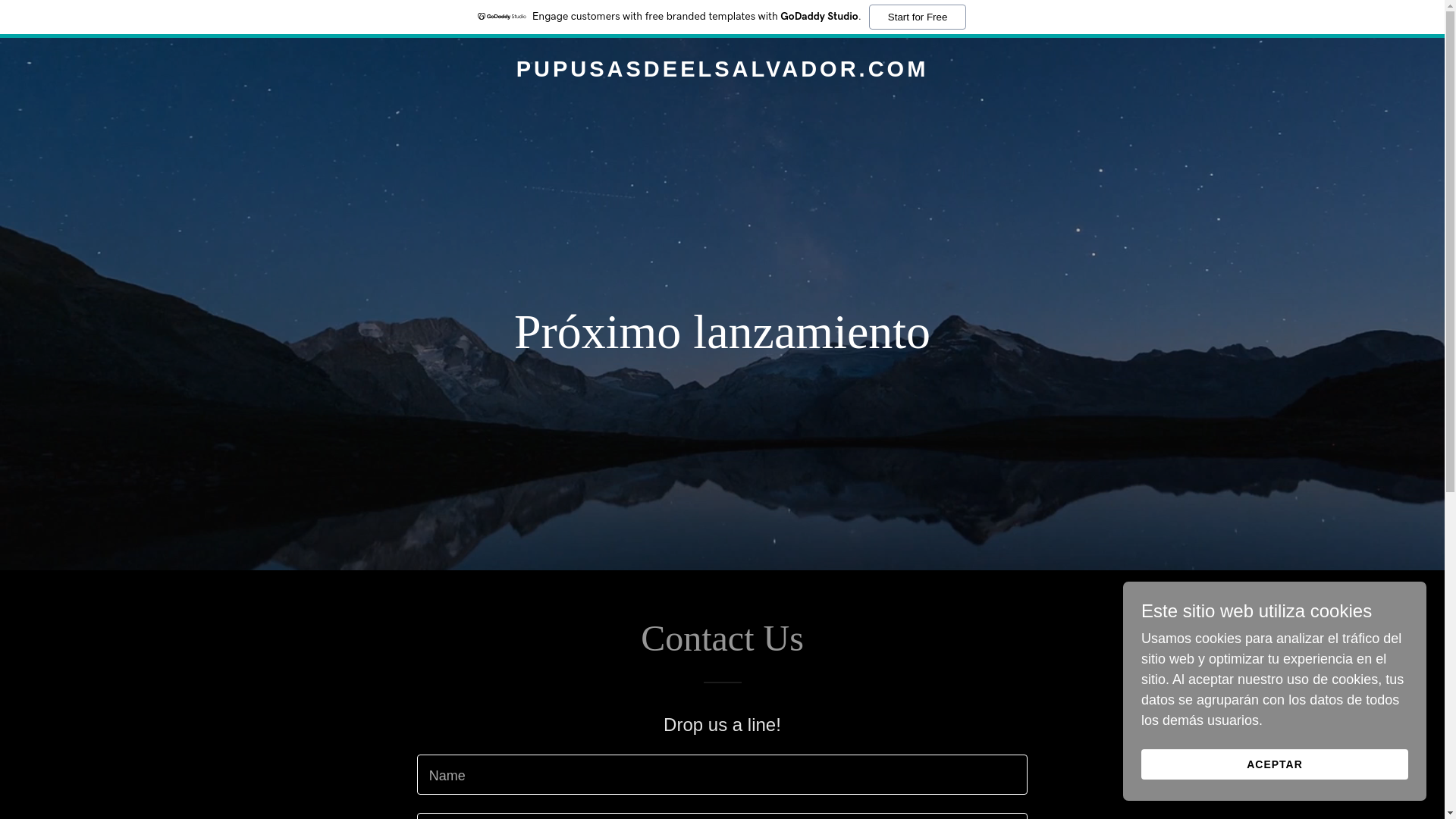 website screenshot of https://pupusasdeelsalvador.com/