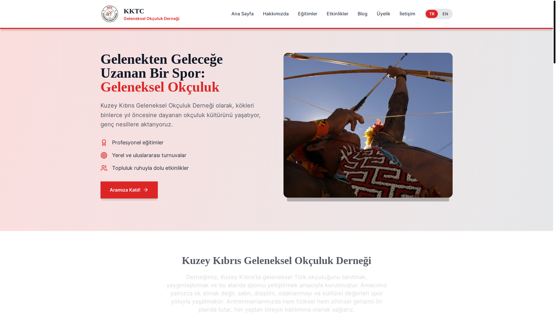 website screenshot of https://kktcgelenekselokculuk.com/