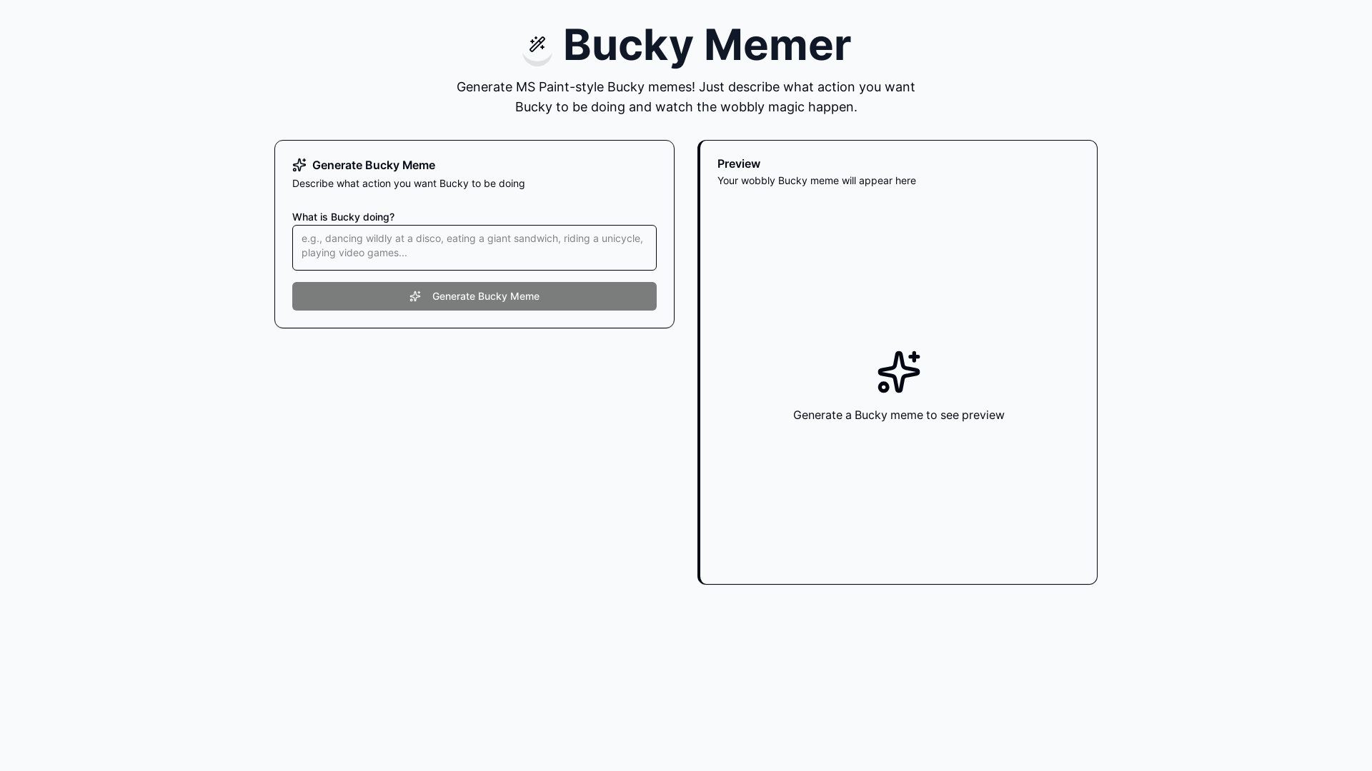 website screenshot of https://buckyfucky.com/