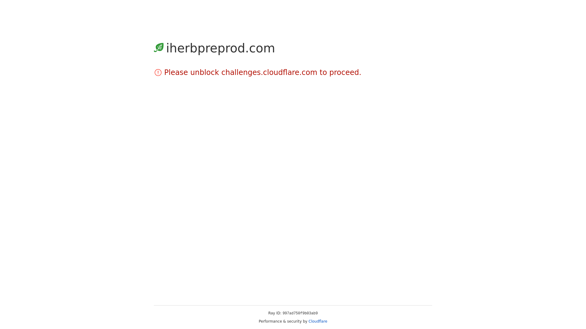 website screenshot of https://iherbpreprod.com