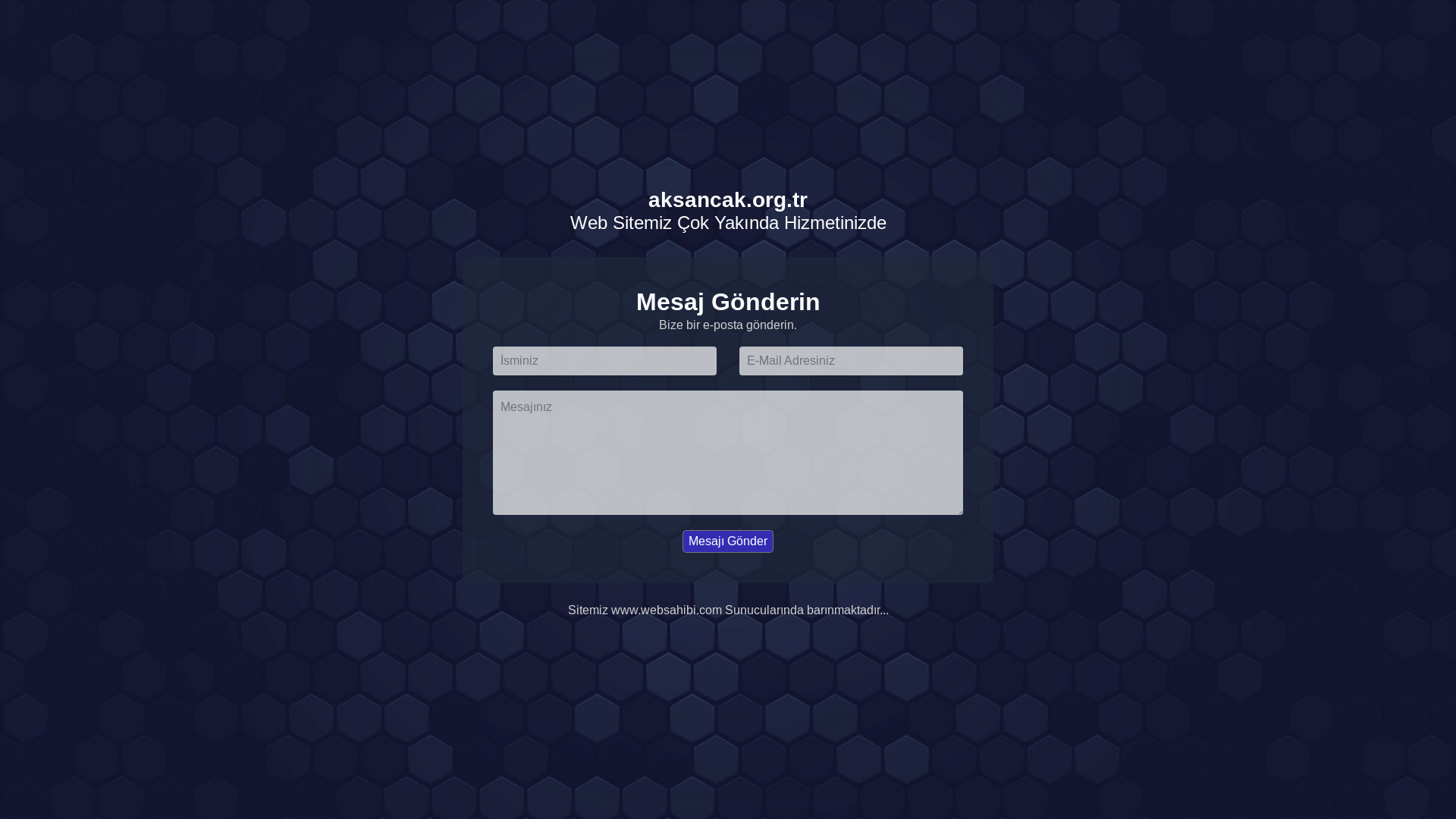 website screenshot of https://aksancak.org.tr/
