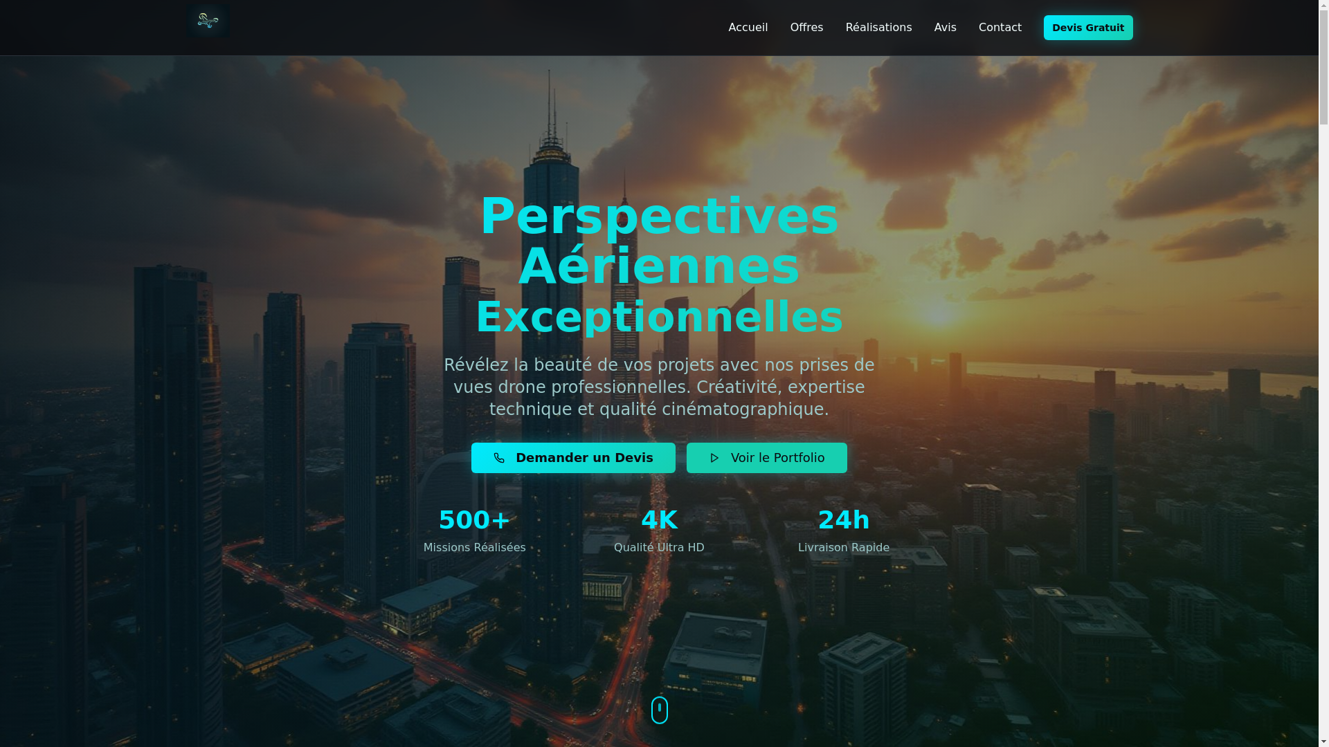 website screenshot of https://airbornelens7.com/