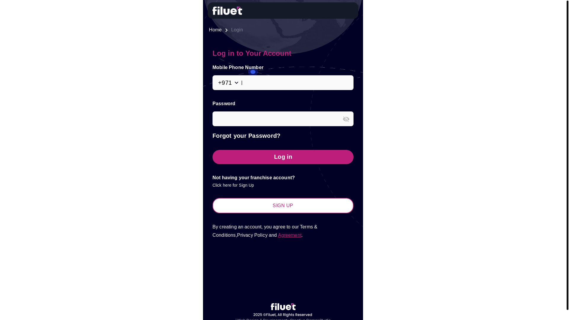 website screenshot of https://filuetae.com/