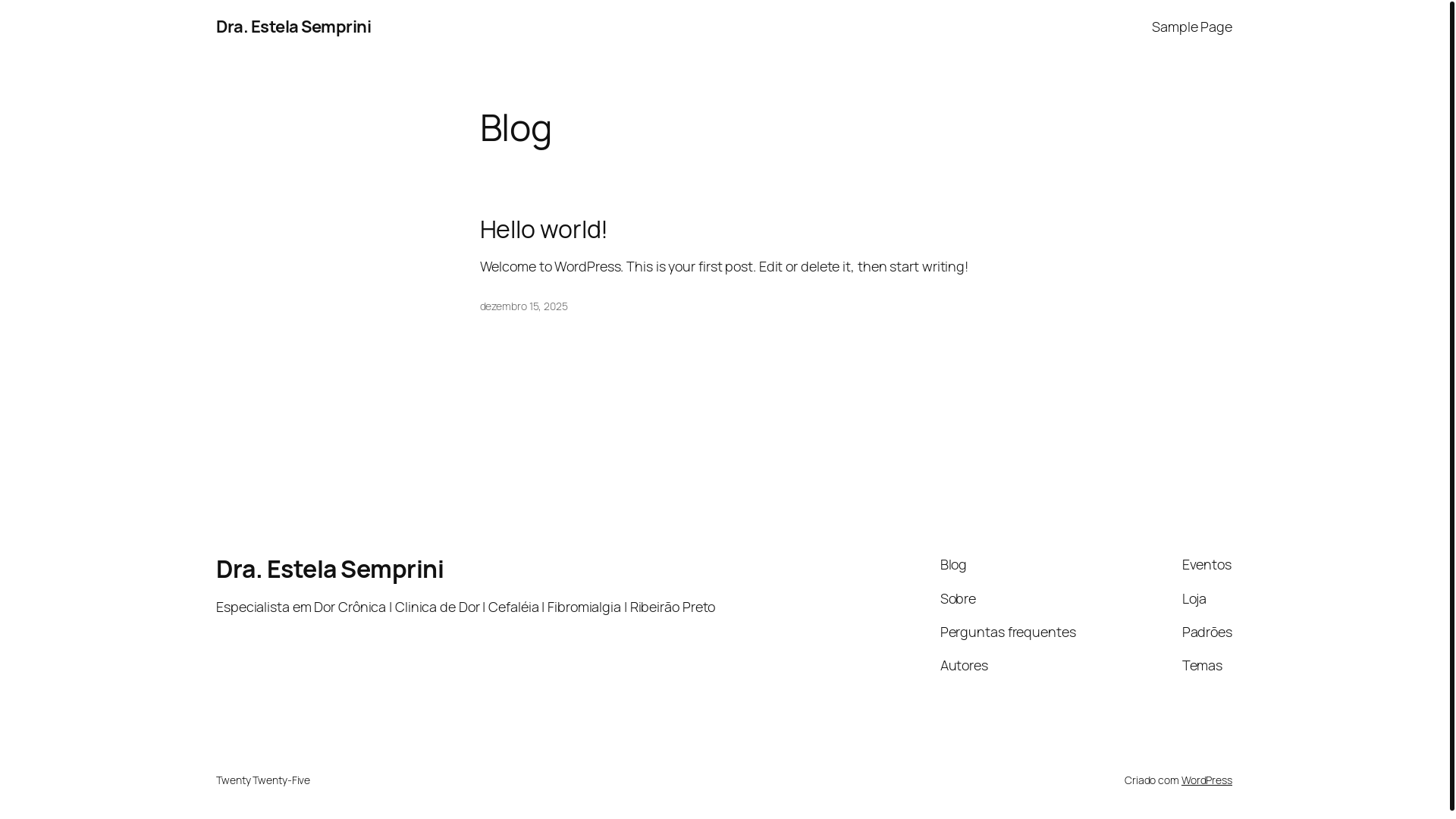 website screenshot of https://draestelasemprini.com.br/