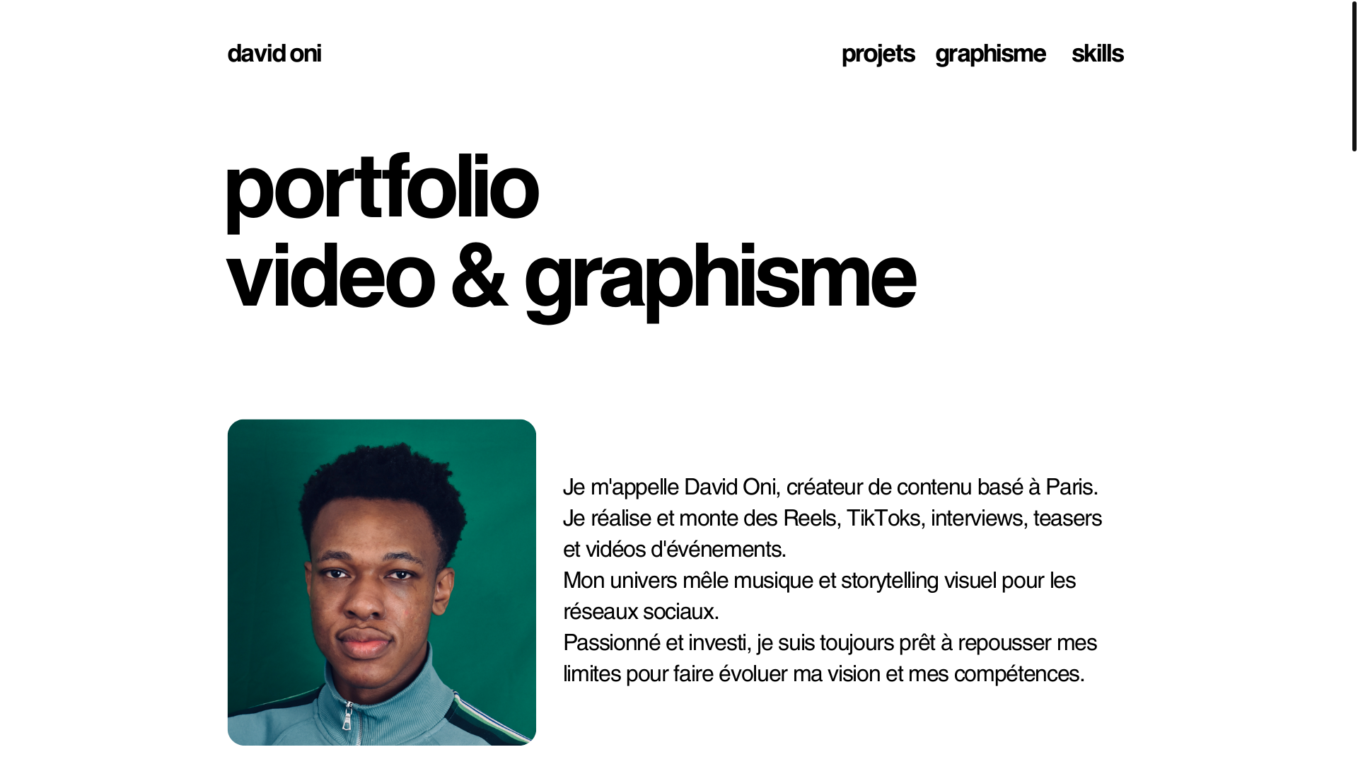 website screenshot of https://onidavidwork.com/