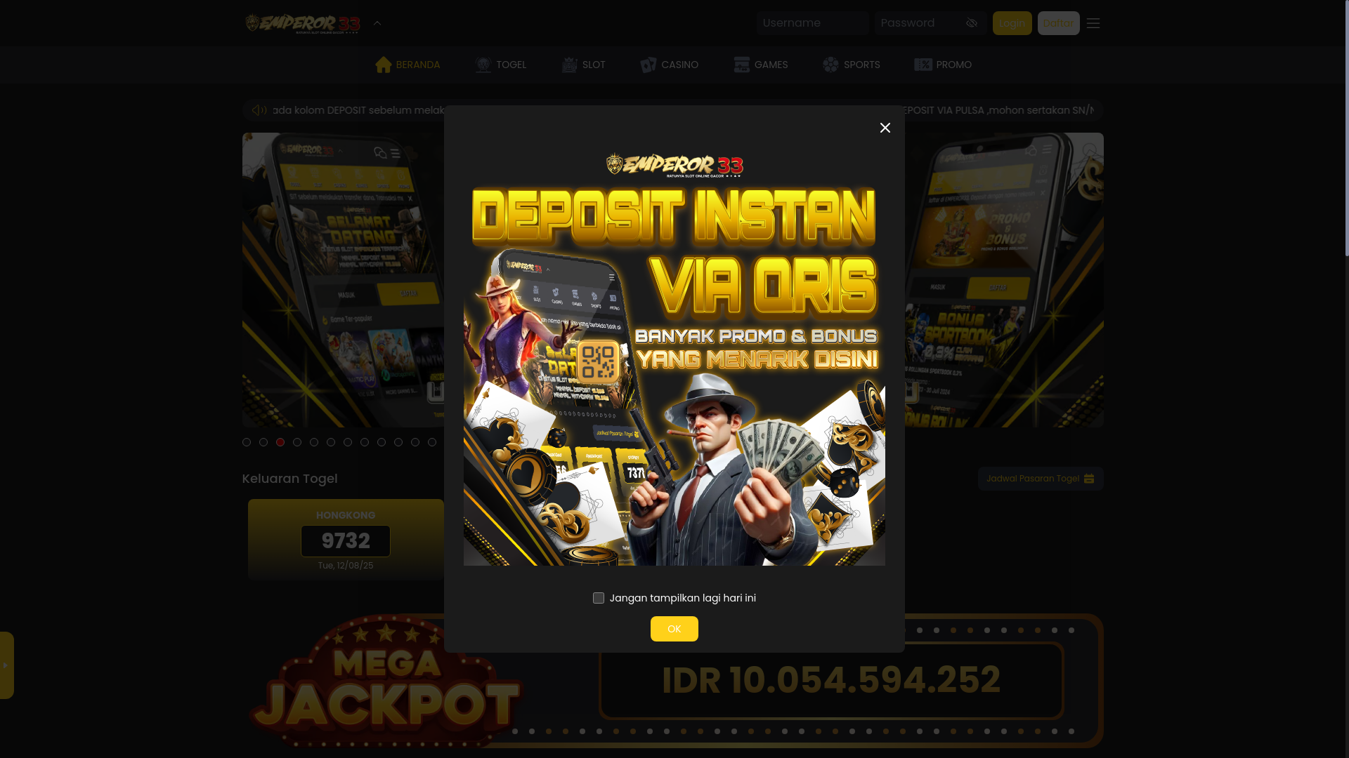 website screenshot of https://emperorhoney.pics/
